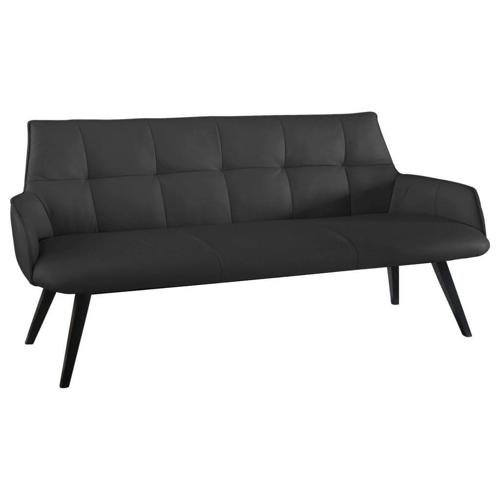 Novel Sitzbank Schwarz Buche Massiv 3-Sitzer