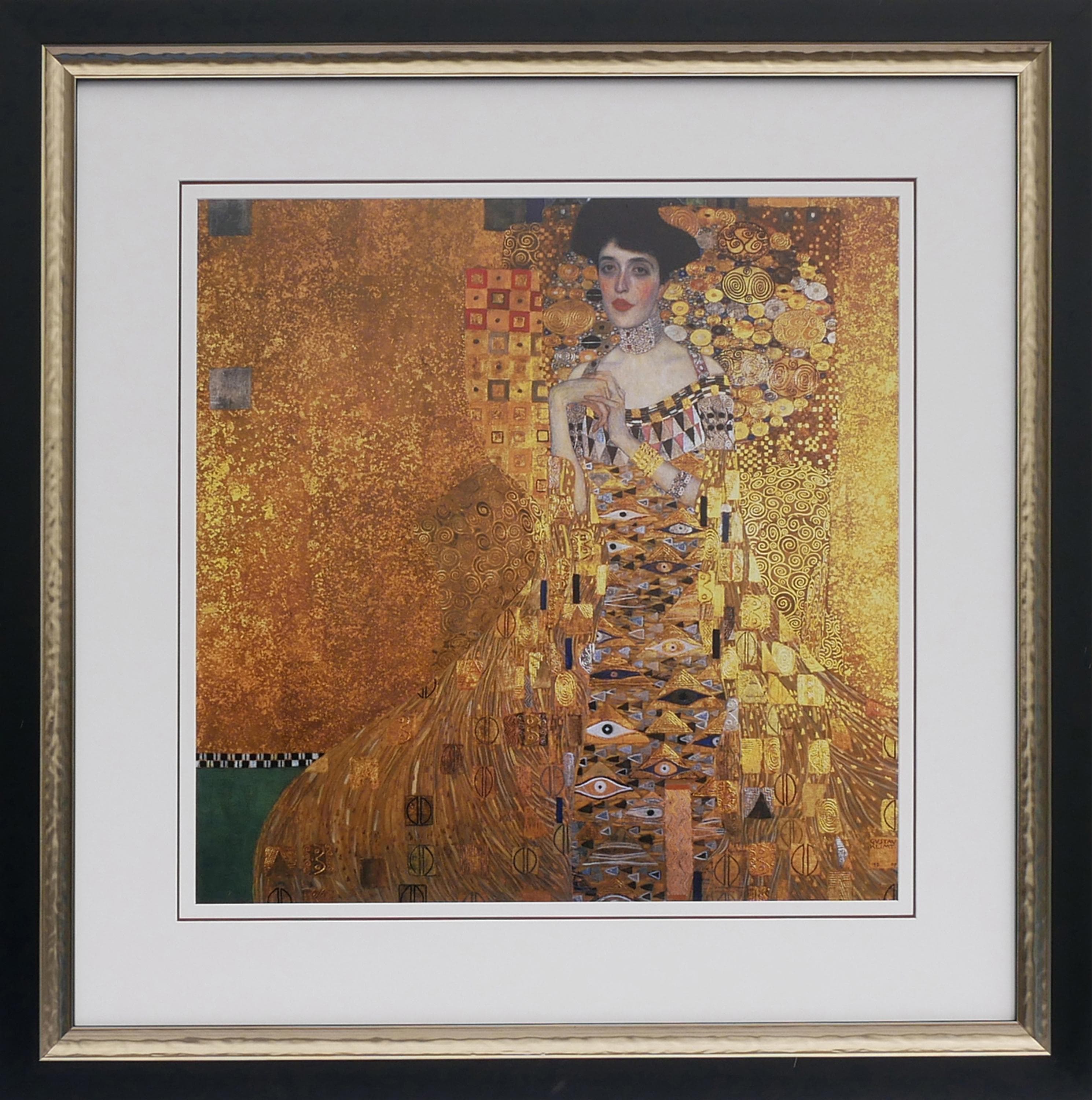 Kunstdruck ADELE BLOCH BAUER Gerahmt Glas Holzleiste