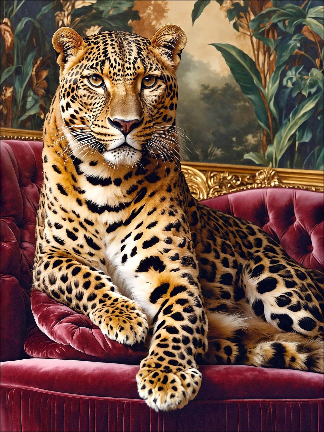 Pro Art Keilrahmenbild BIG CAT Bunt Kunstdruck