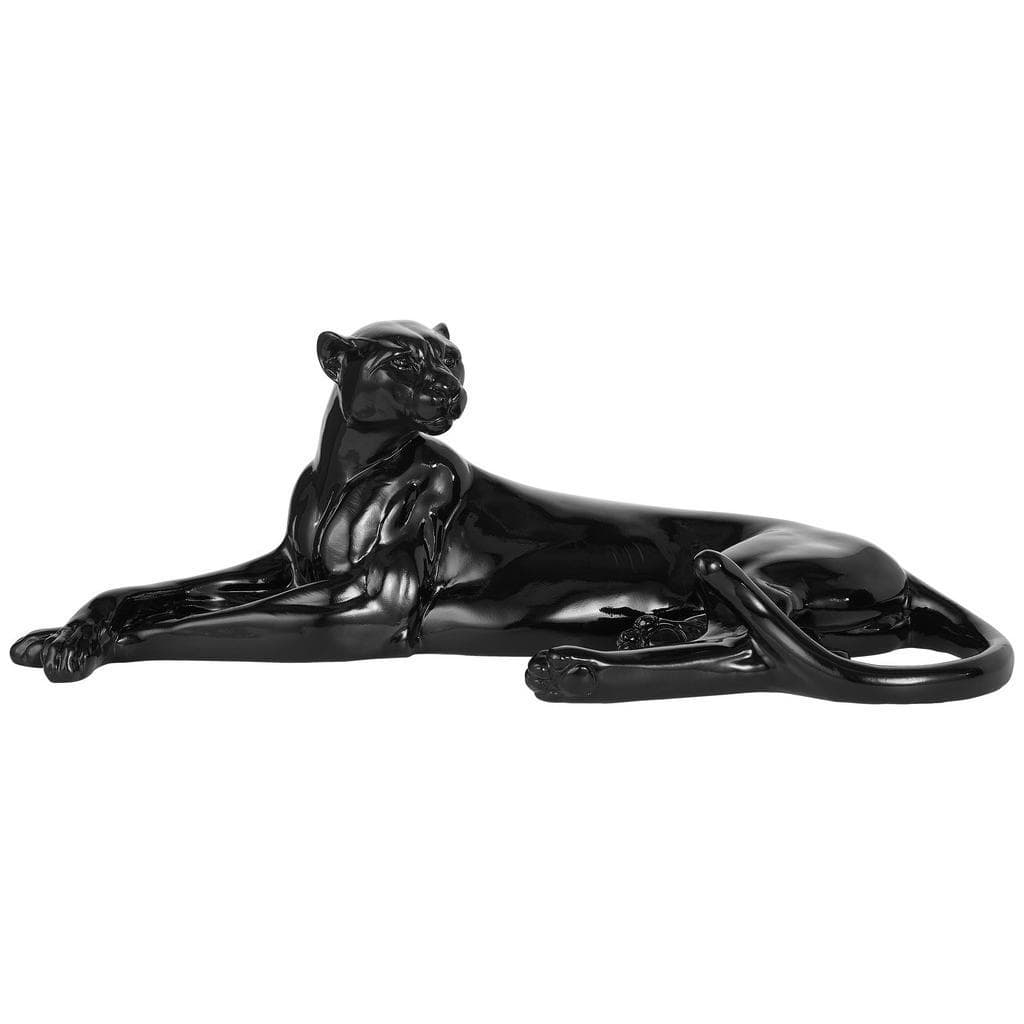 Ambia Home Dekopanther Leopard Schwarz Kunsthandwerk