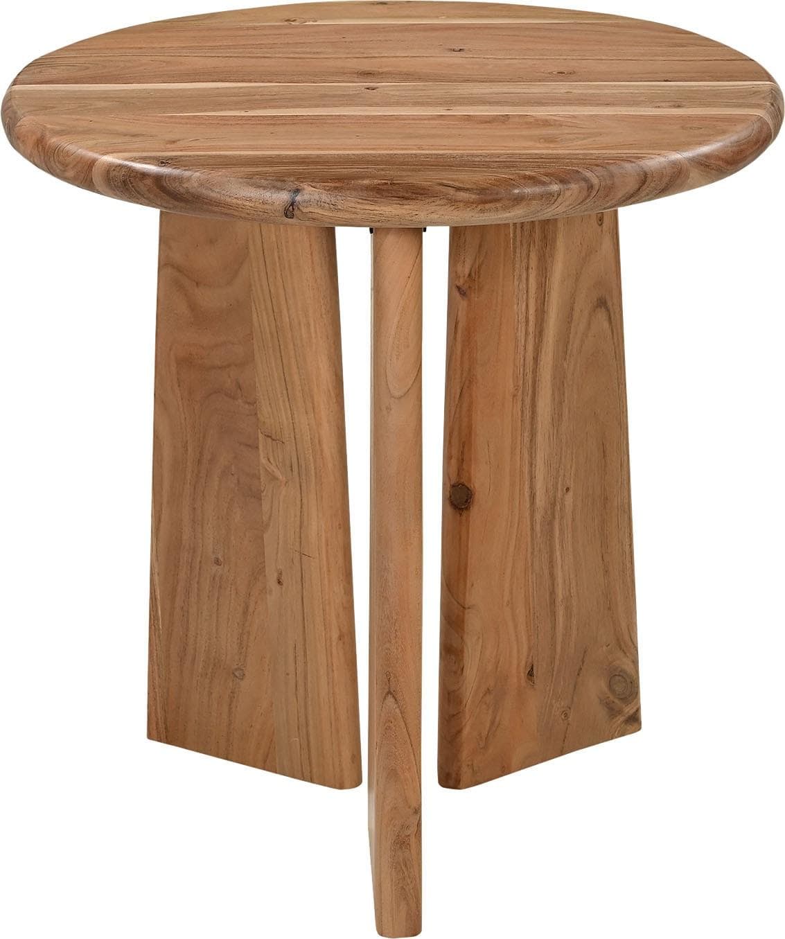 SIT Beistelltisch ACACIA WAVE Akazie massiv rund beige