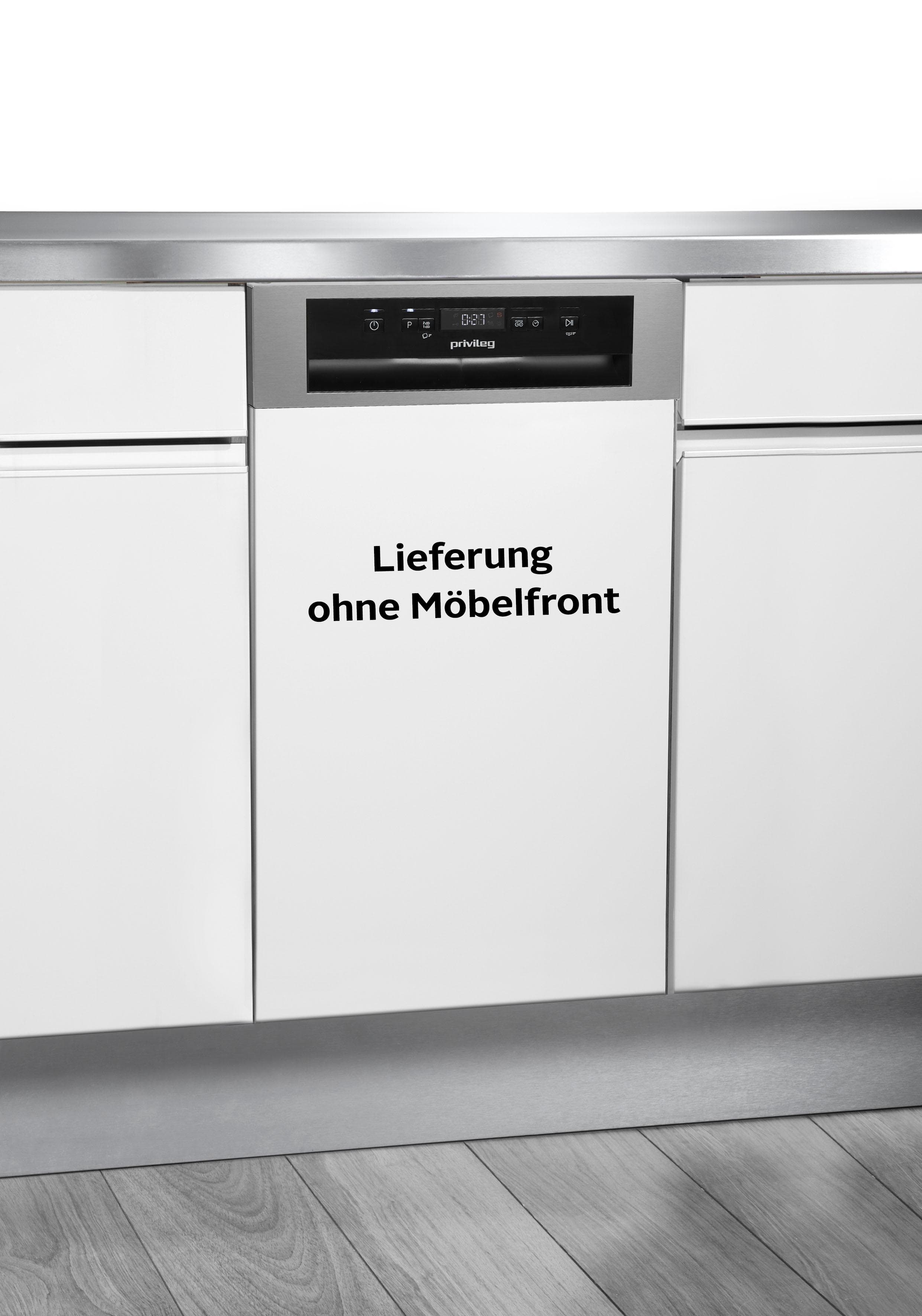 PRIVILEG teilintegrierbarer Geschirrspüler RSBO 3T224 X silber
