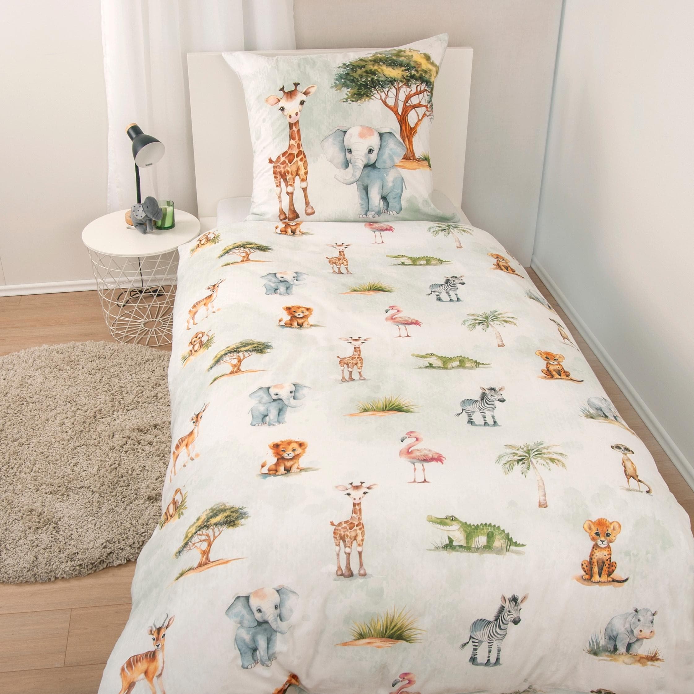 Herding Young Collection Bettwäsche Safari Bunt Flanell