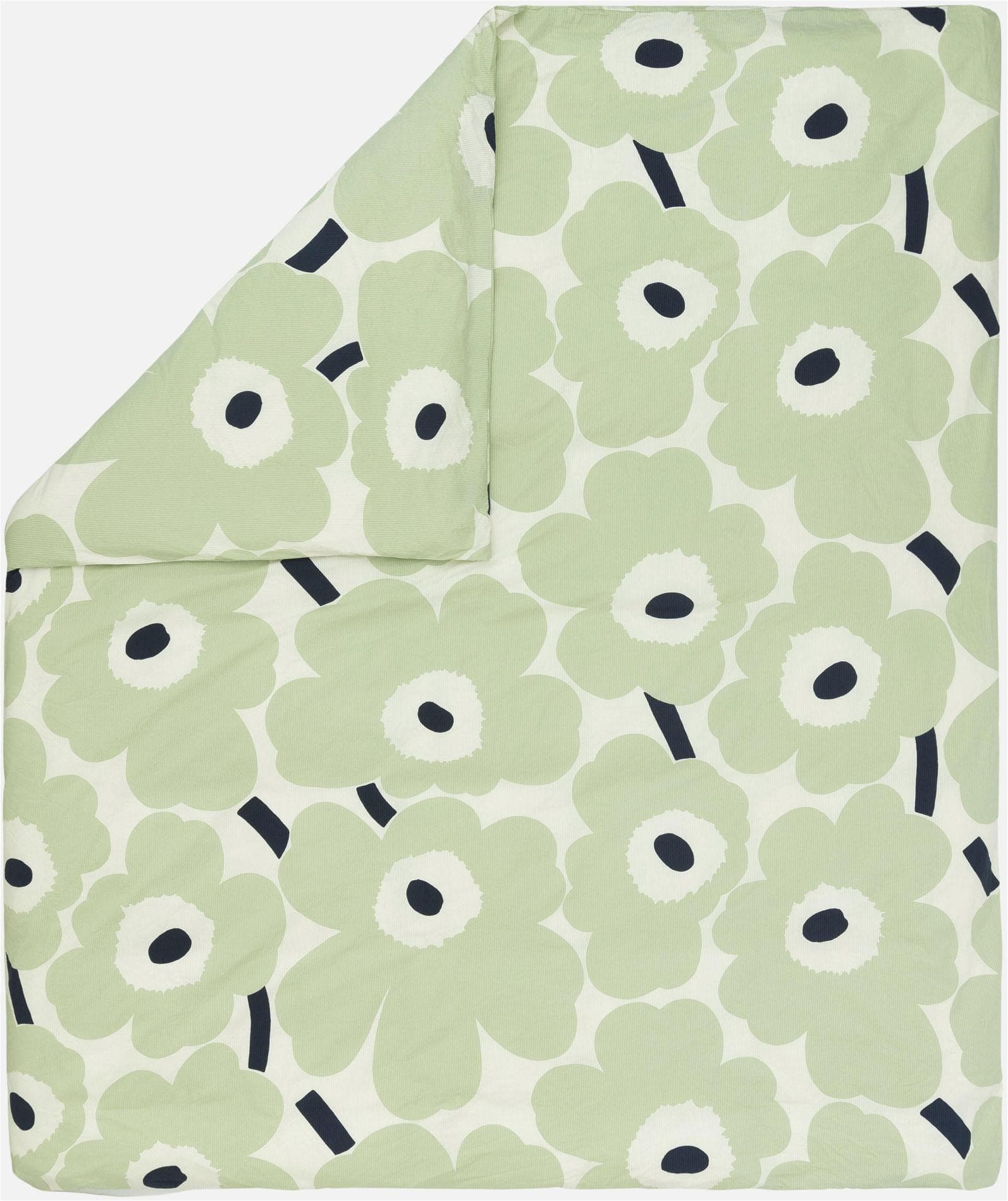 MARIMEKKO UNIKKO Bettbezug Blau Seersucker 100% Baumwolle