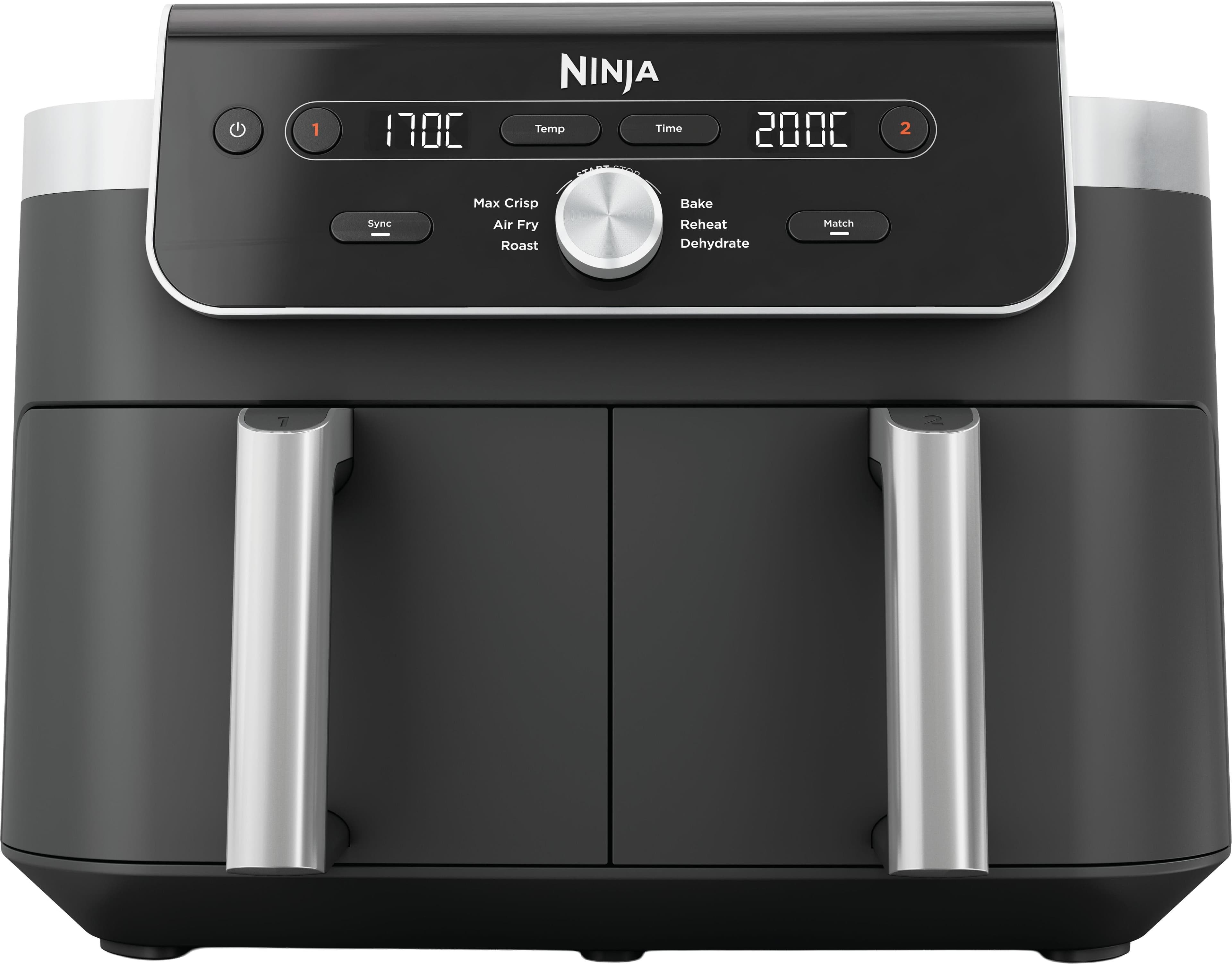 Ninja DualZone XL Heißluftfritteuse Grau 9,5 Liter