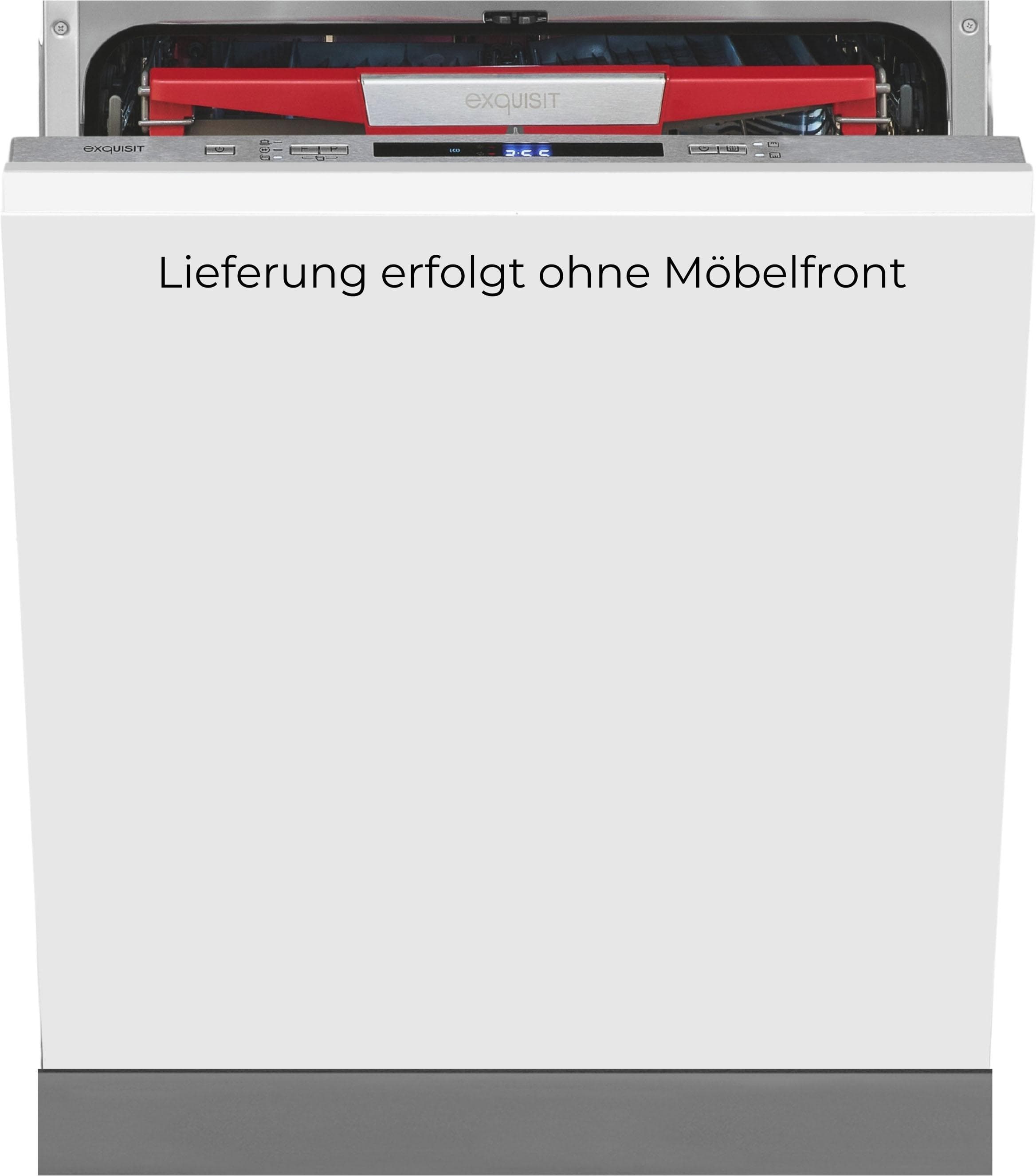EXQUISIT vollintegrierbarer Geschirrspüler 14 Maßgedecke 42 dB A