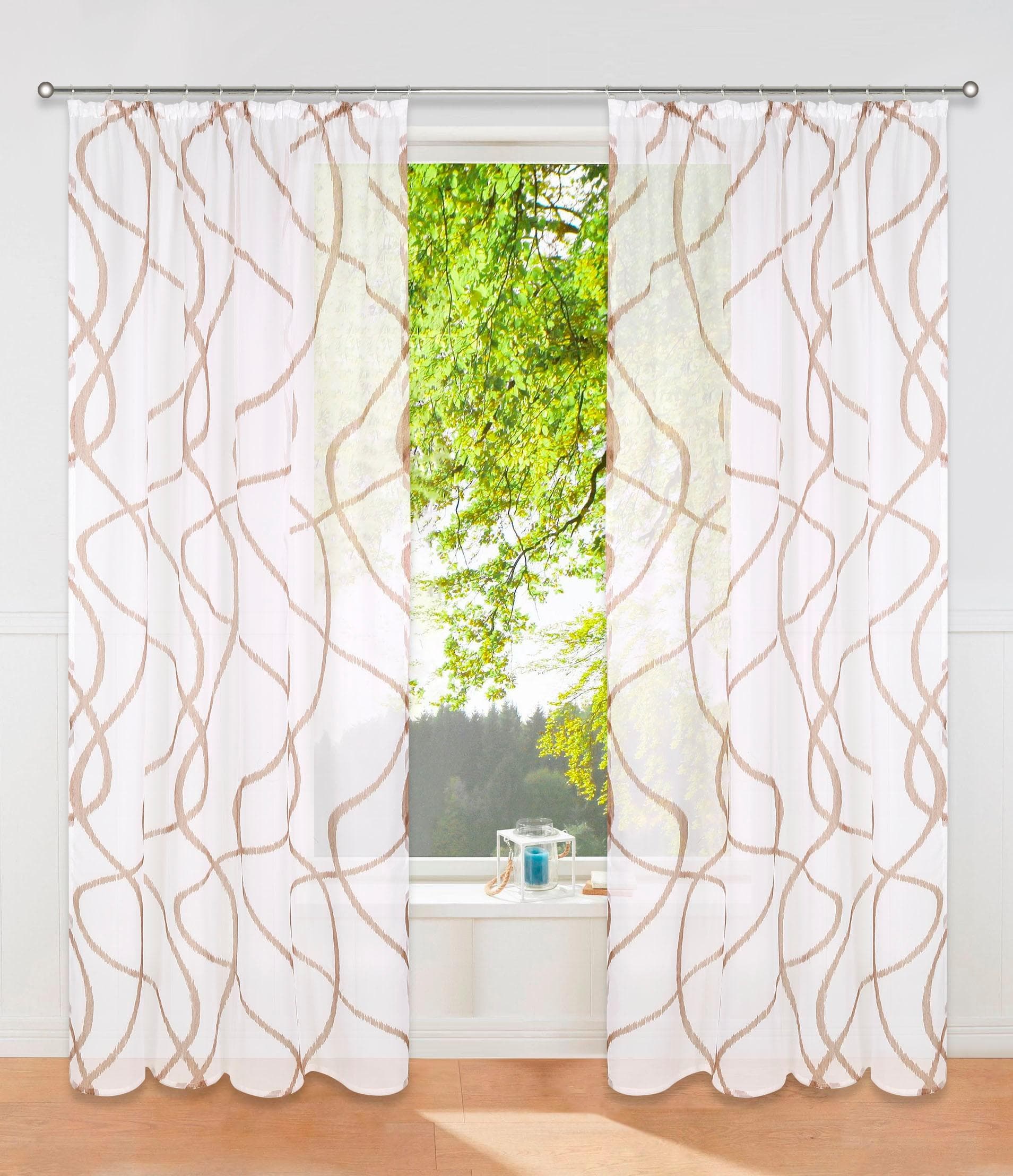 OTTO HOME Gardine Bene Taupe Transparent Polyester