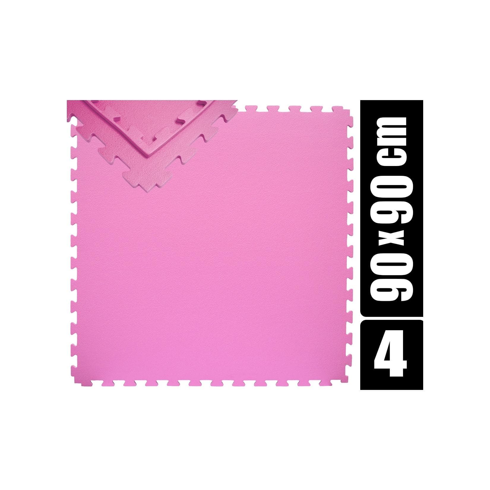 Eyepower XL Trainingsmatte 180x180 cm mit Rand - 4er Set Bodenmatte