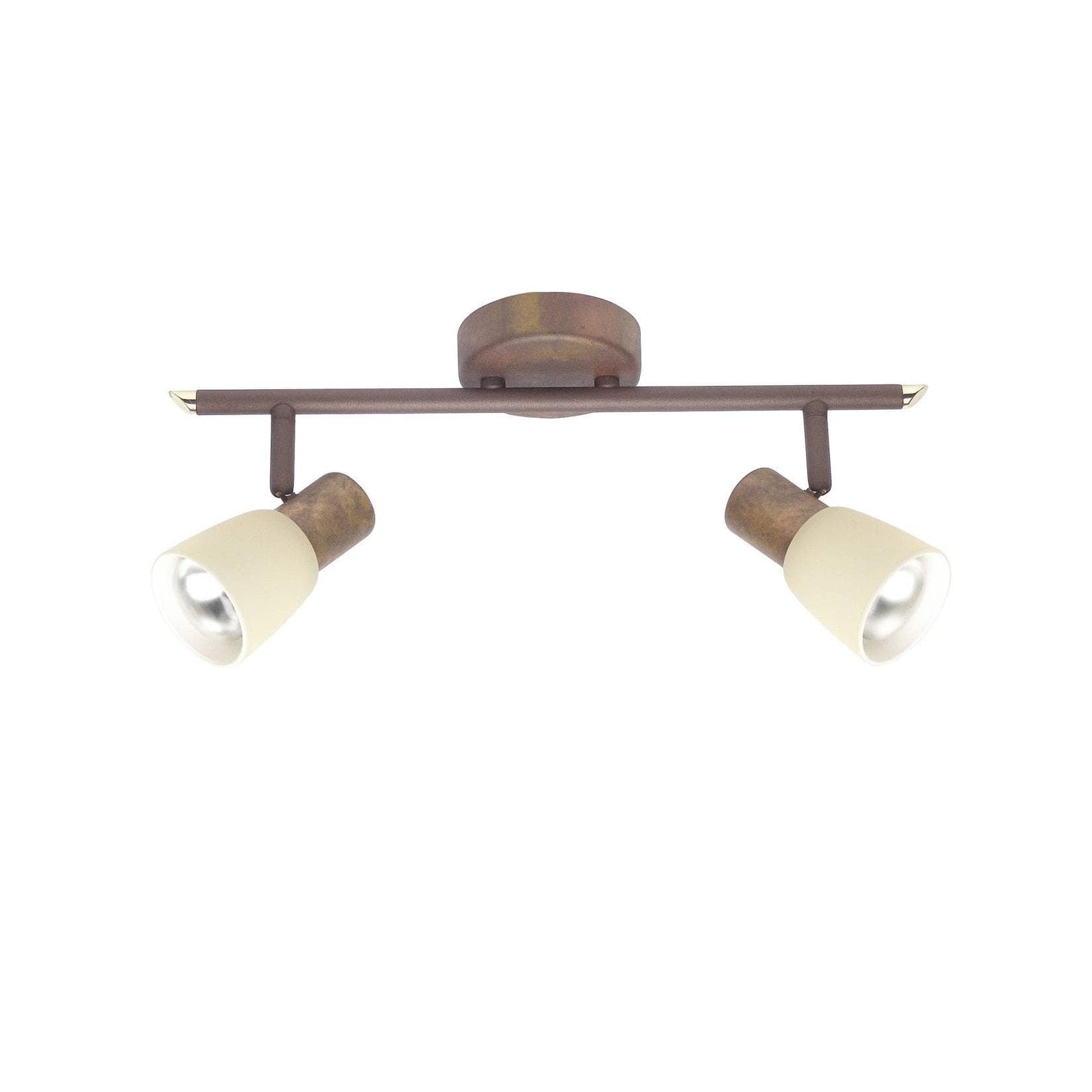 Brilliant Deckenstrahler Luca Altkupfer/Champagner 2x R50 E14 40W