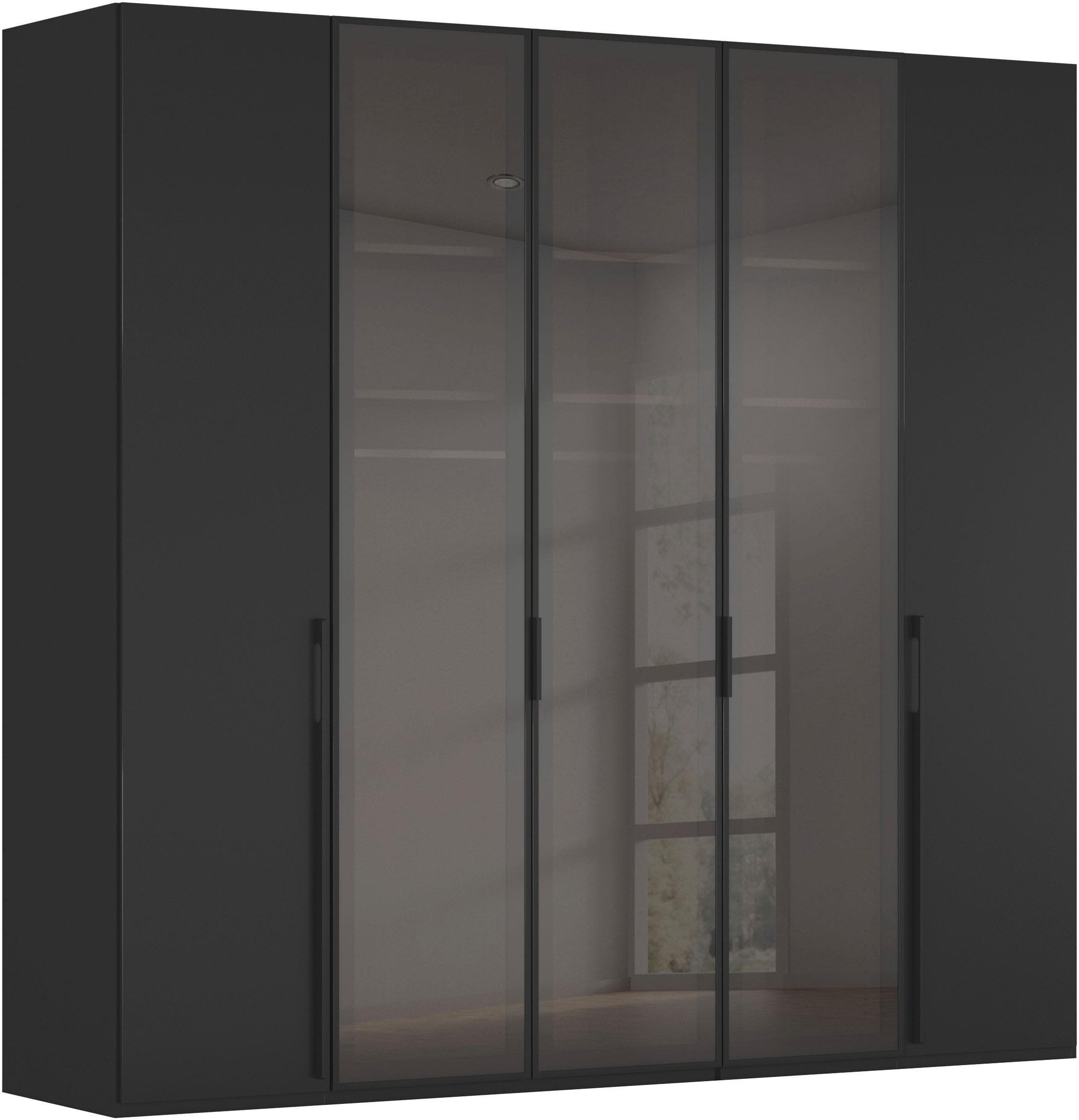 Rauch SKAT SHINE Drehtürenschrank Schwarz Glas