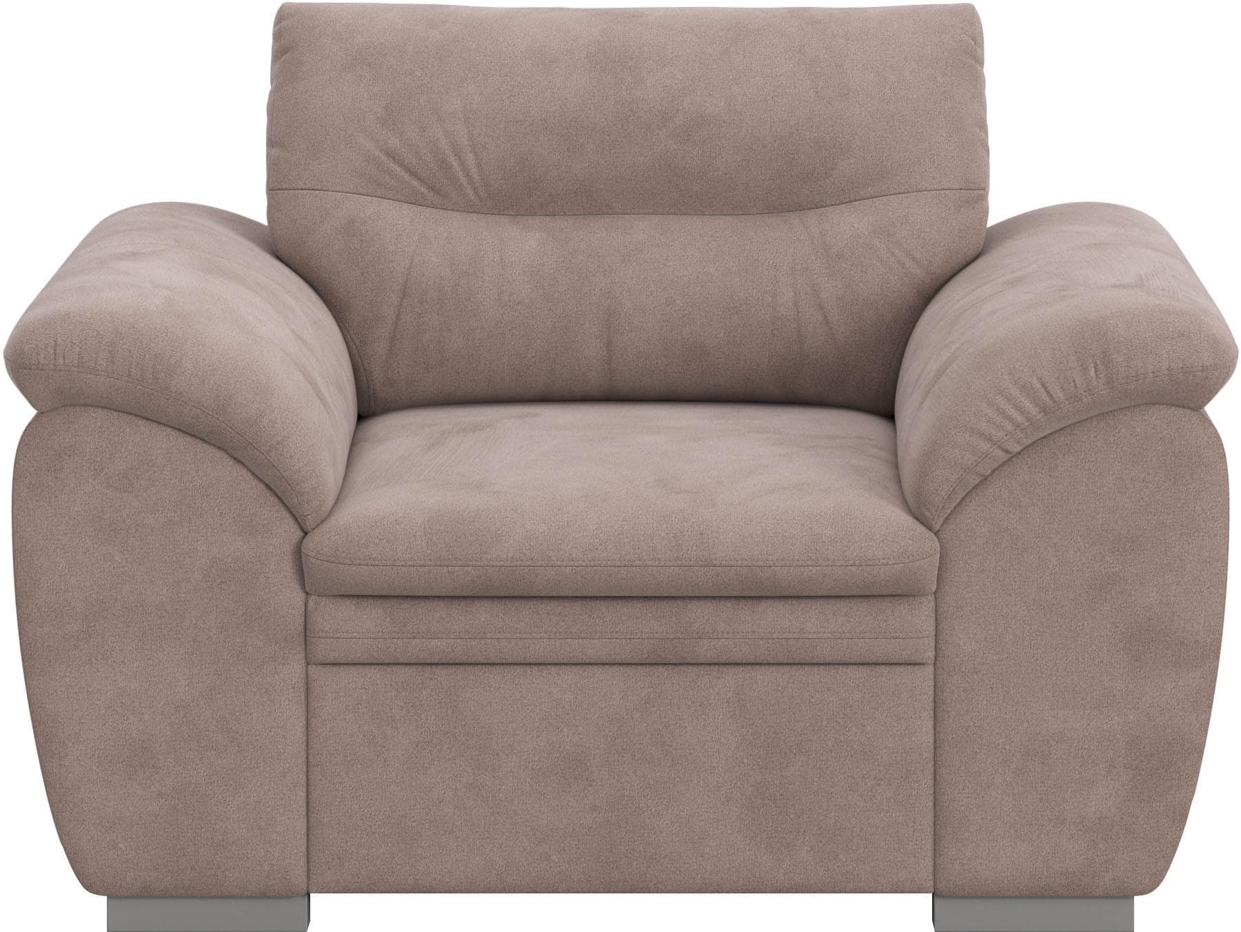 COTTA Sessel Leandra Schlamm Luxus-Microfaser