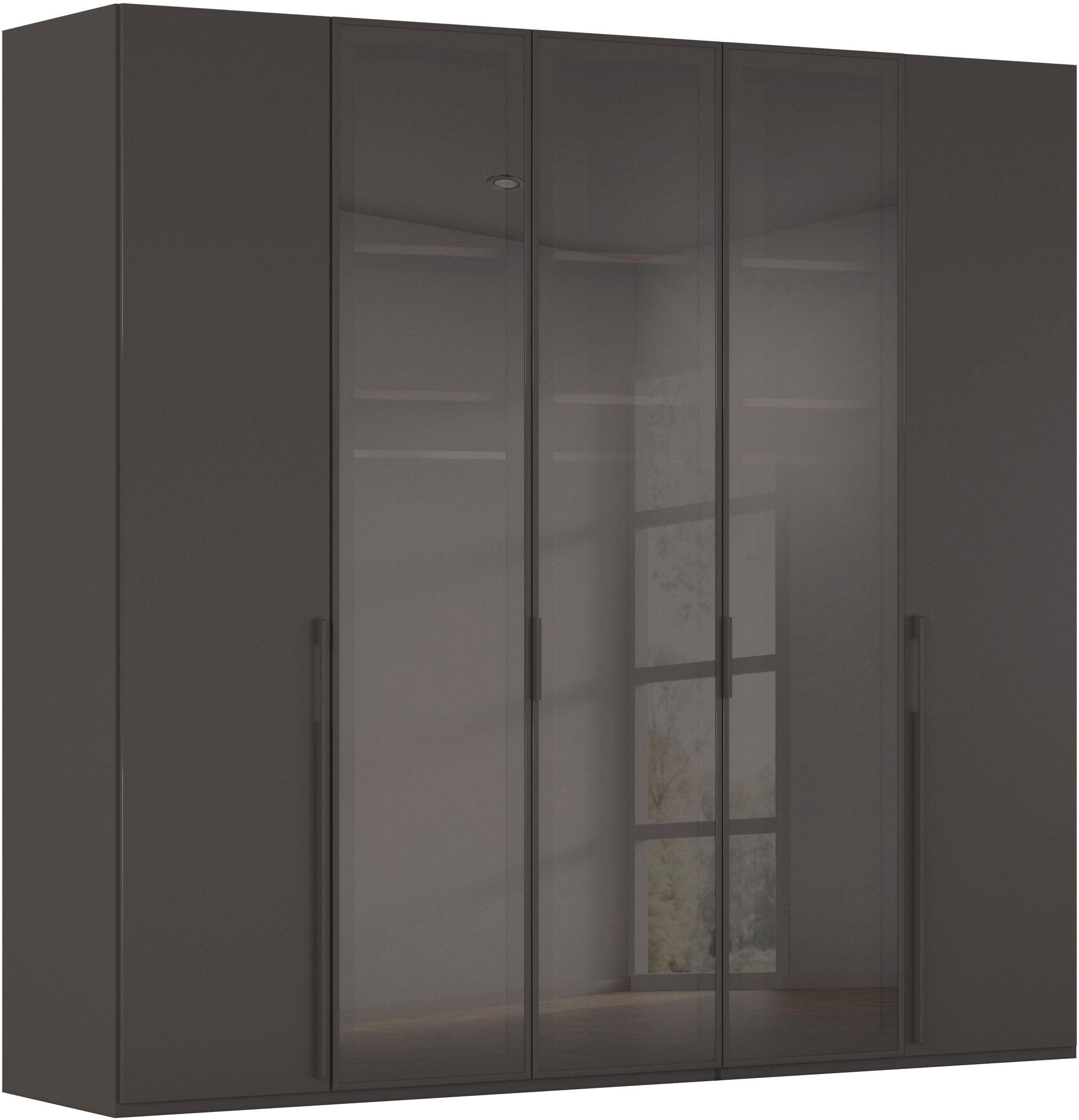 RAUCH SKAT SHINE Drehtürenschrank Graphit Glas