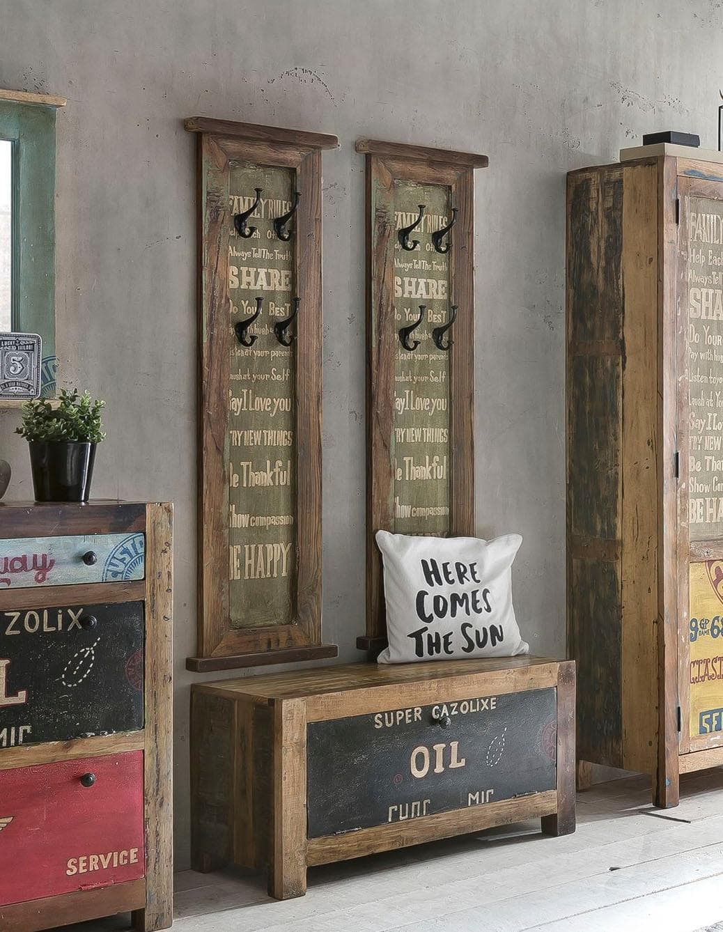 Garderoben-Set SIT Speedway bunt mit Schuhschrank