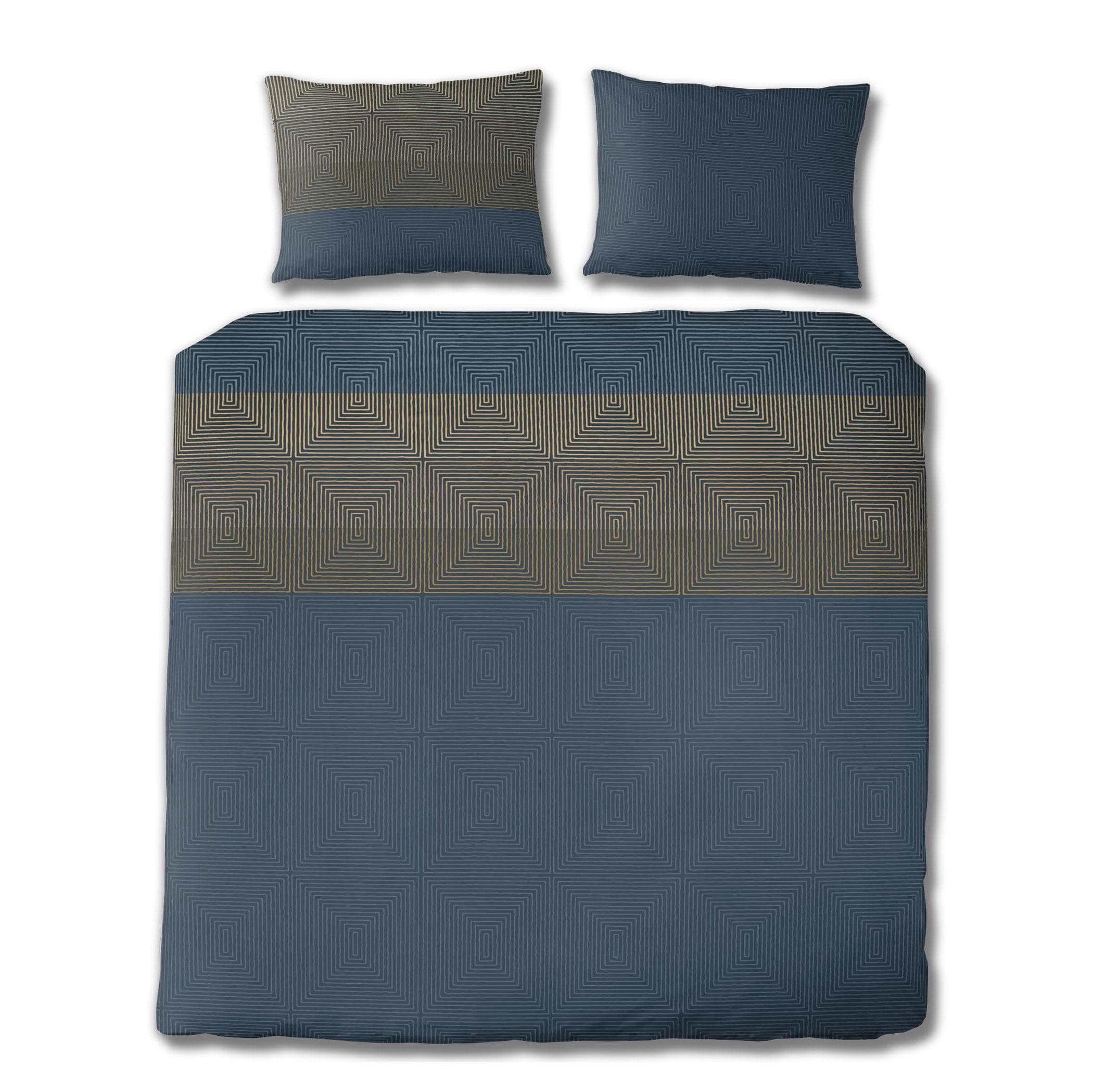 Bettwäsche FLORELLA Jiu dunkelblau Edel-Satin 100% Baumwolle
