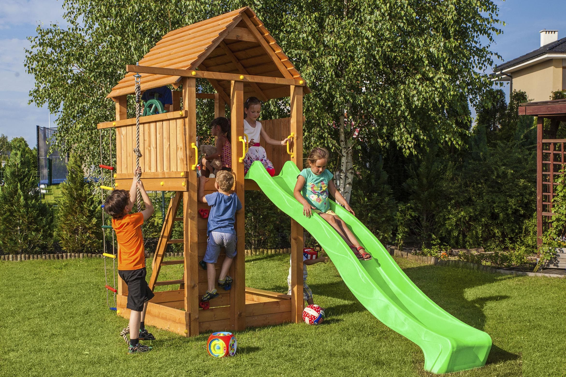 FUNGOO Spielturm Klettergerüst FORTRESS Abenteuerspielplatz