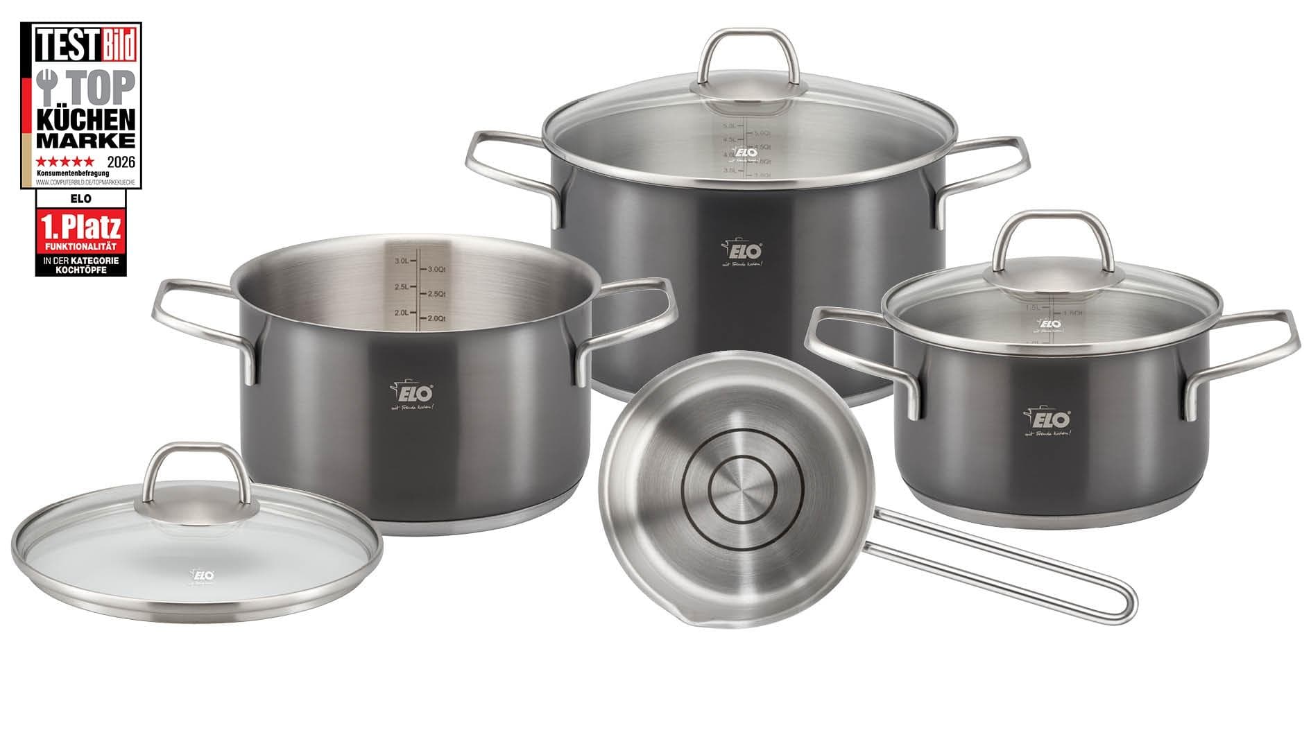 Topf-Set ELO 'Twice Select Topfset 6-teilig' Edelstahl