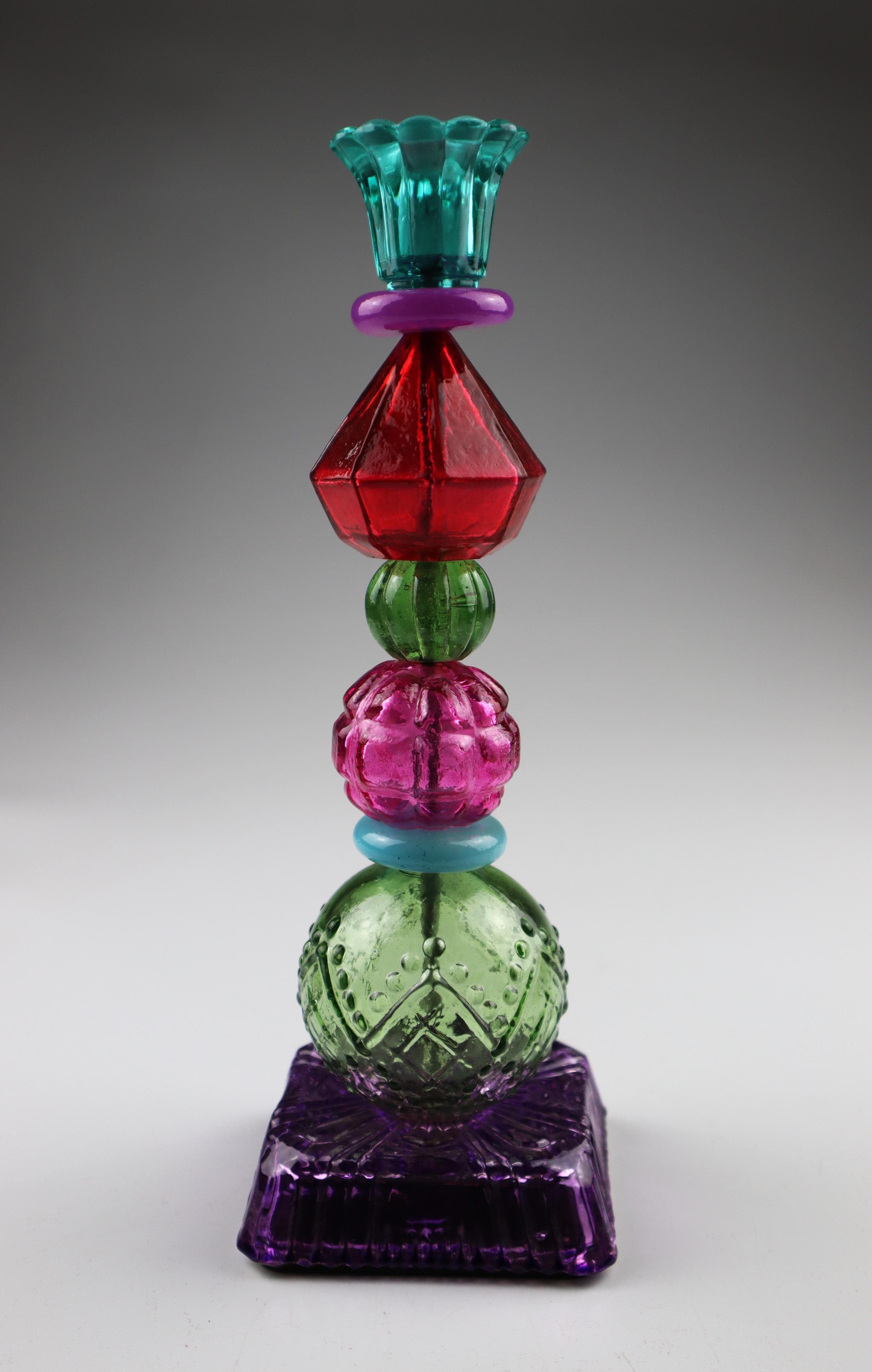 AM Design Kerzenhalter aus Glas Multicolor