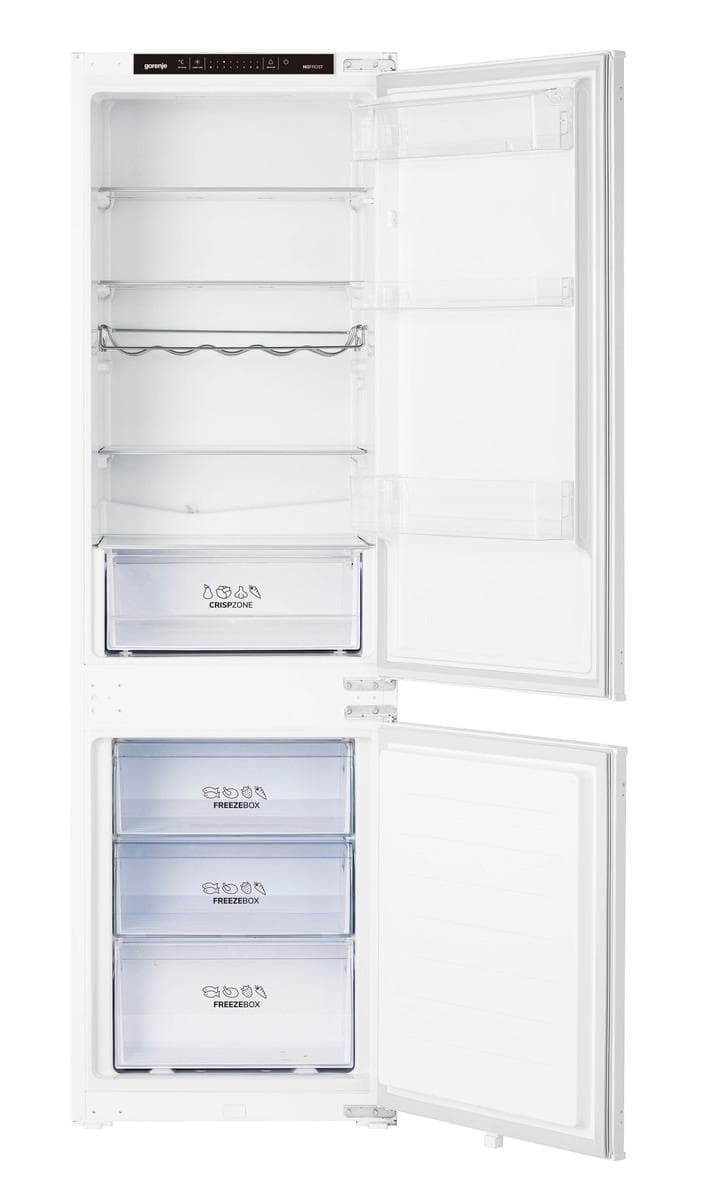 GORENJE Einbaukühlgefrierkombination NRKI418EP1 Weiß Silber NoFrost