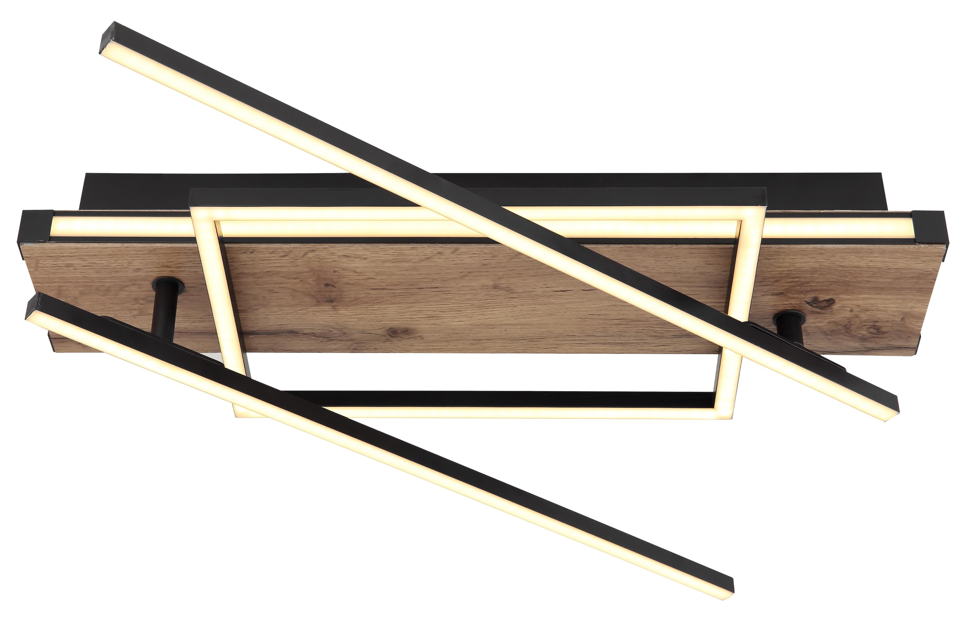 GLOBO LIGHTING LED Deckenleuchte COLLI Schwarz Modern