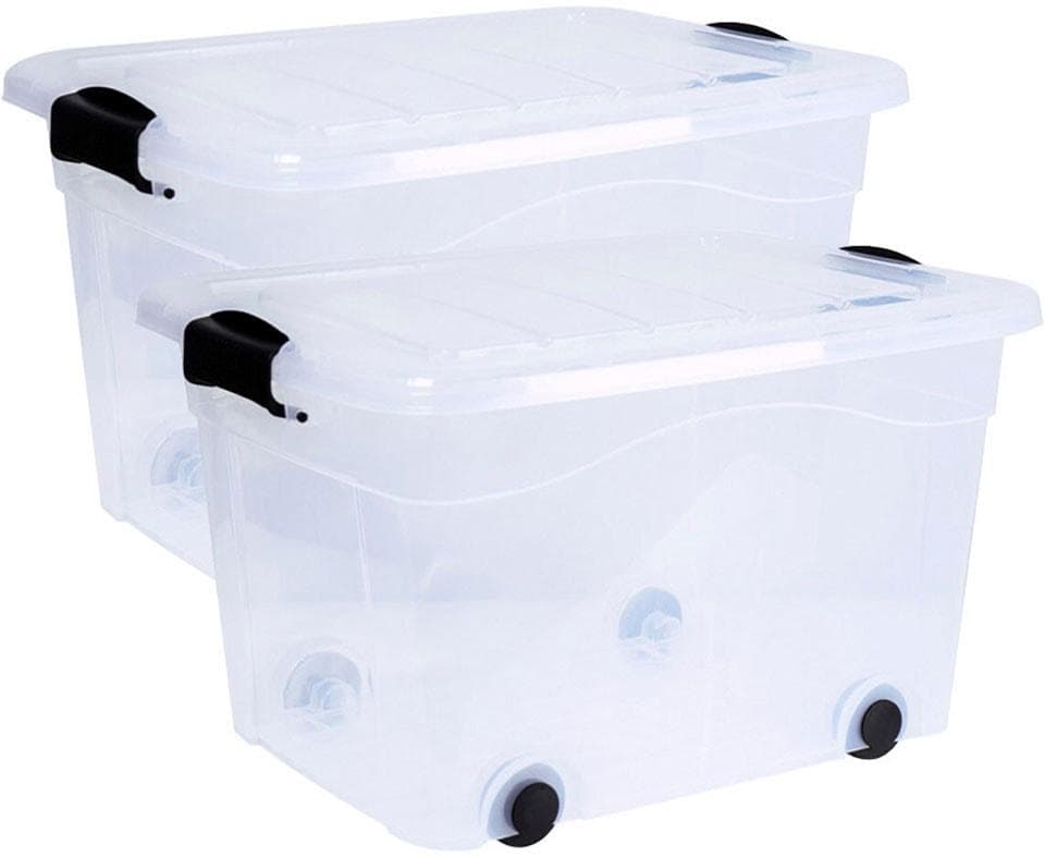 Siena Home Aufbewahrungsbox Anzio Transparent Kunststoff 60L