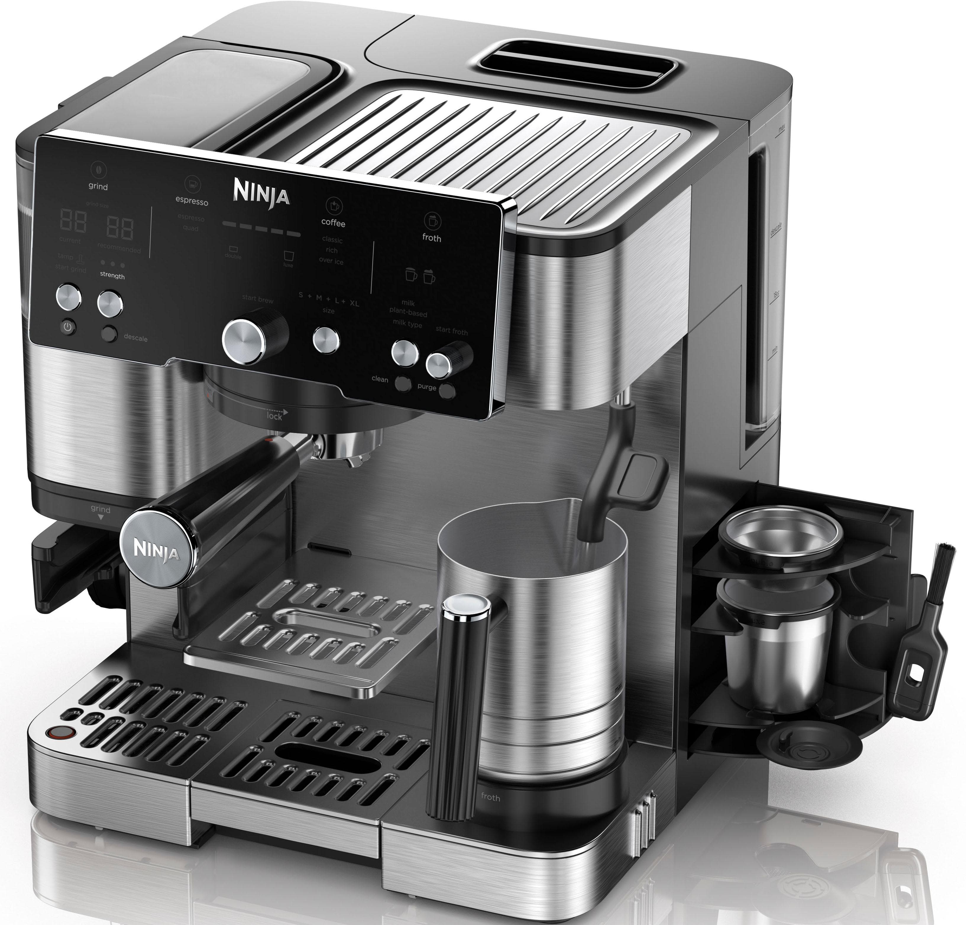 Ninja ES501EU Espressomaschine Silber/Schwarz