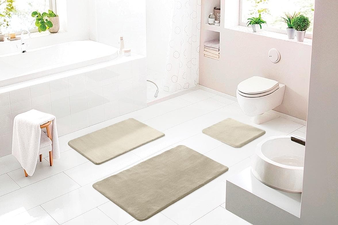BATEX Badematte Lana Perlmutt Beige Hochflorig