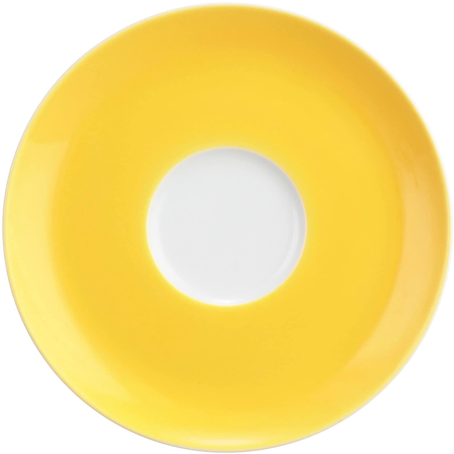 Seltmann Weiden Liberty Untertasse Gelb Glow Porzellan
