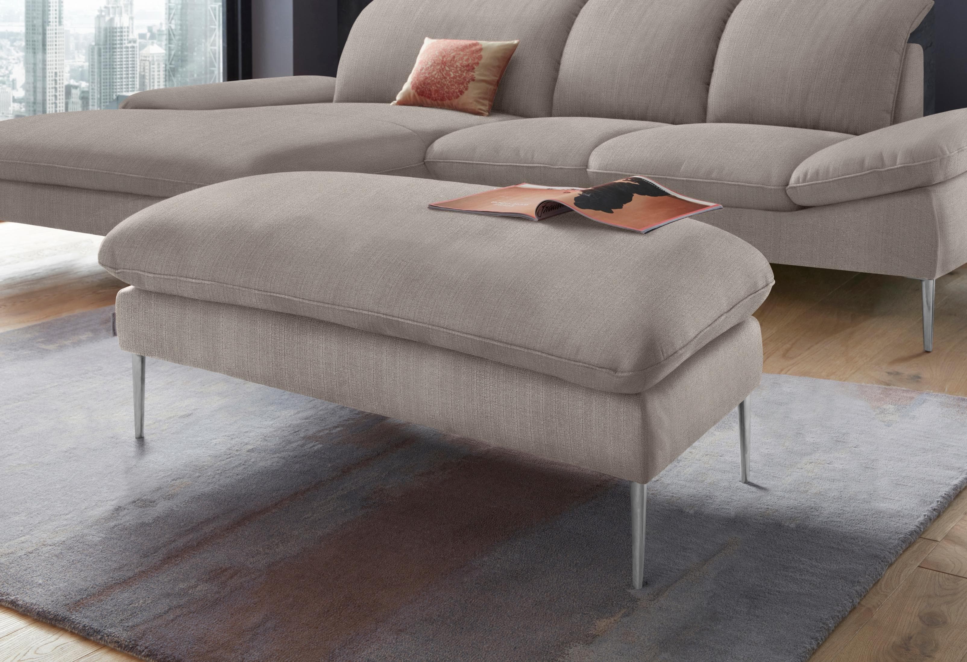 W.SCHILLIG Hocker enjoy&MORE Grau Chenille