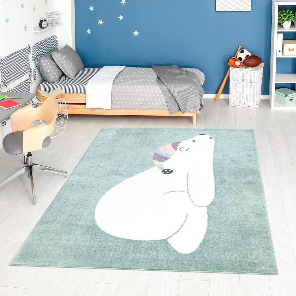 CARPET CITY Kinderteppich ANIME921 Grün Bunt Modern