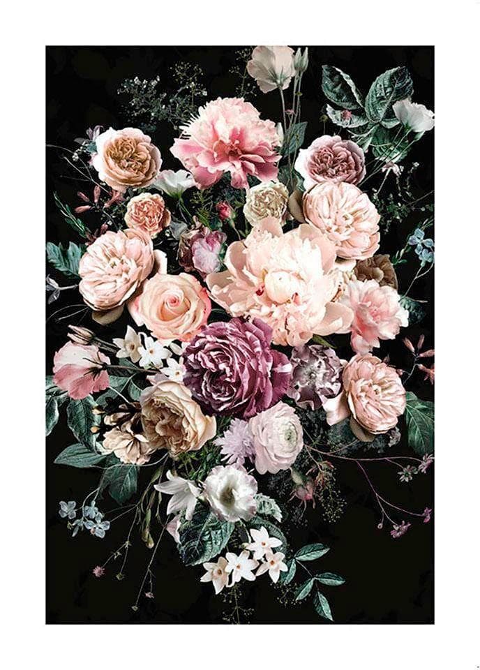 KOMAR Bild Charming Bouquet bunt Wandbild