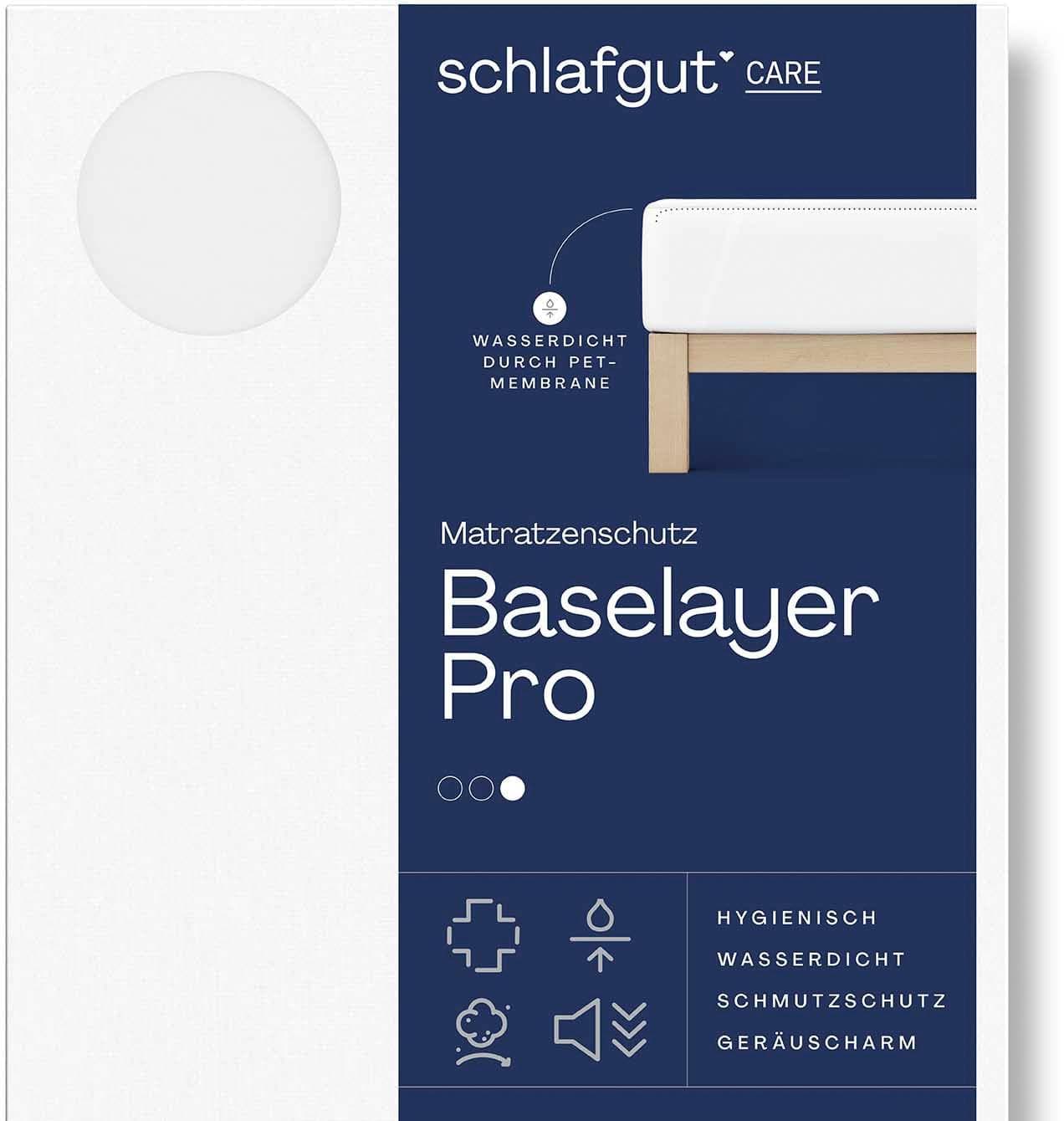 Schlafgut Baselayer Matratzenschutz Pro Weiß 100% Baumwolle
