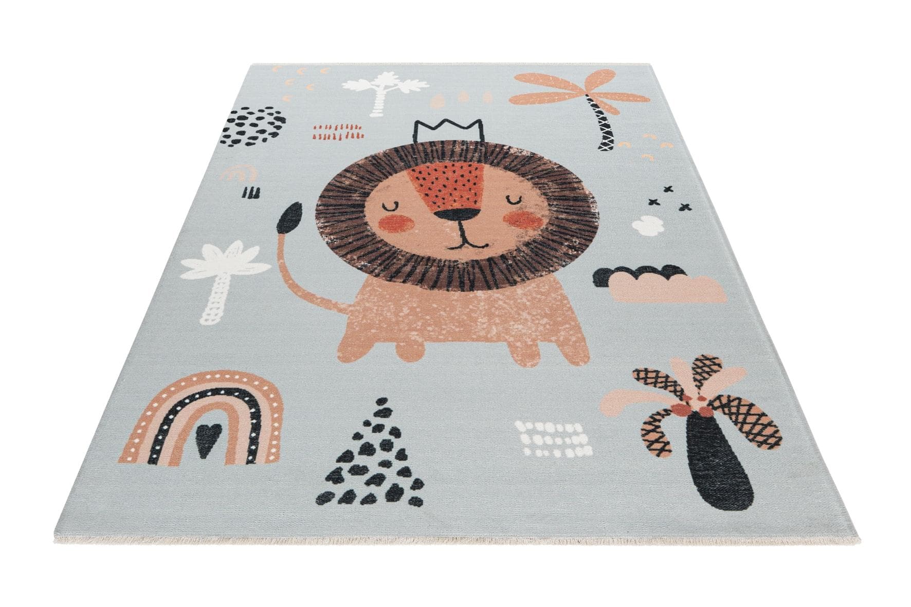 Obsession Kinderteppich My Greta Bunt mit Fransenoptik