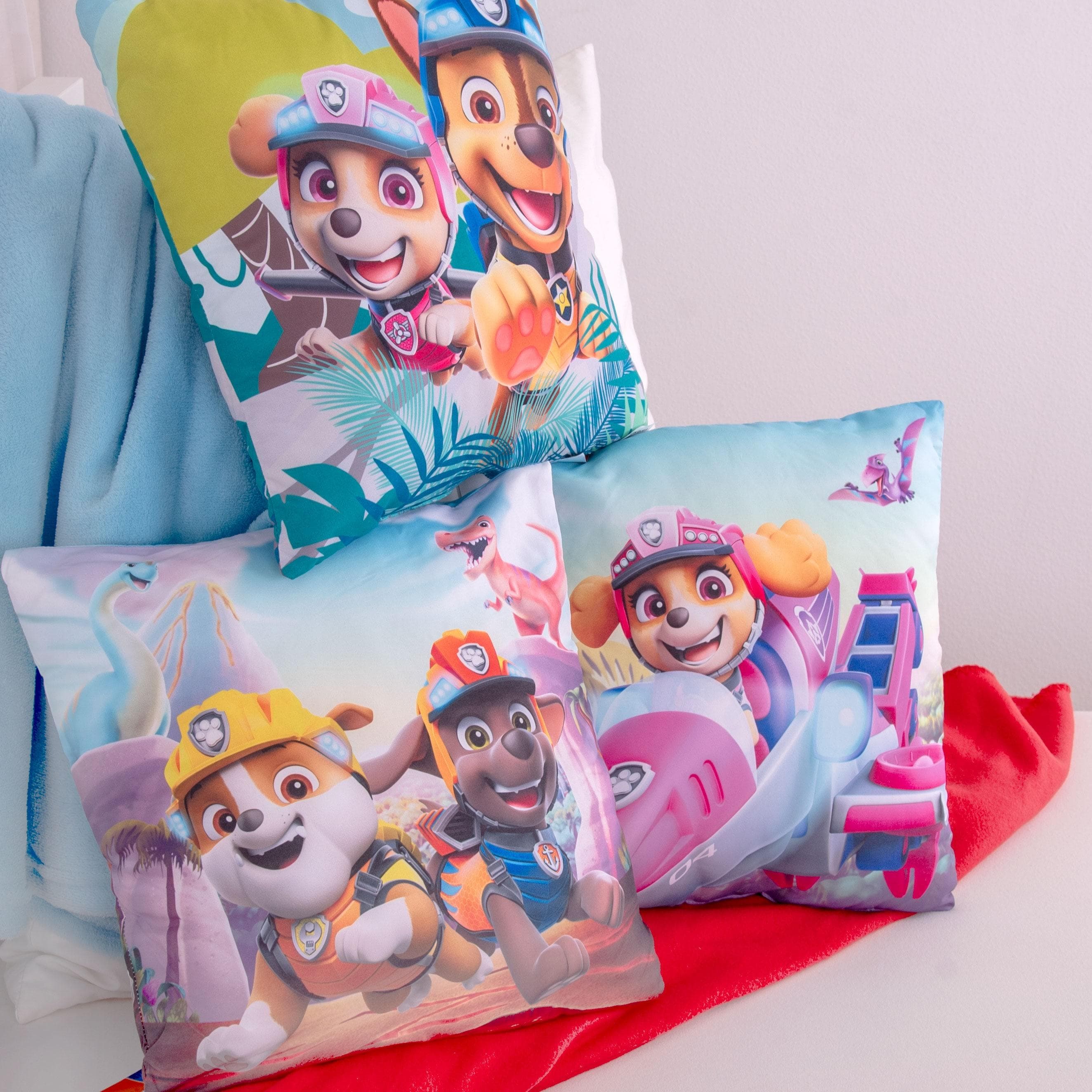 Paw Patrol Dekokissen Set 3-tlg. Bunt Polyester Kinderkissen