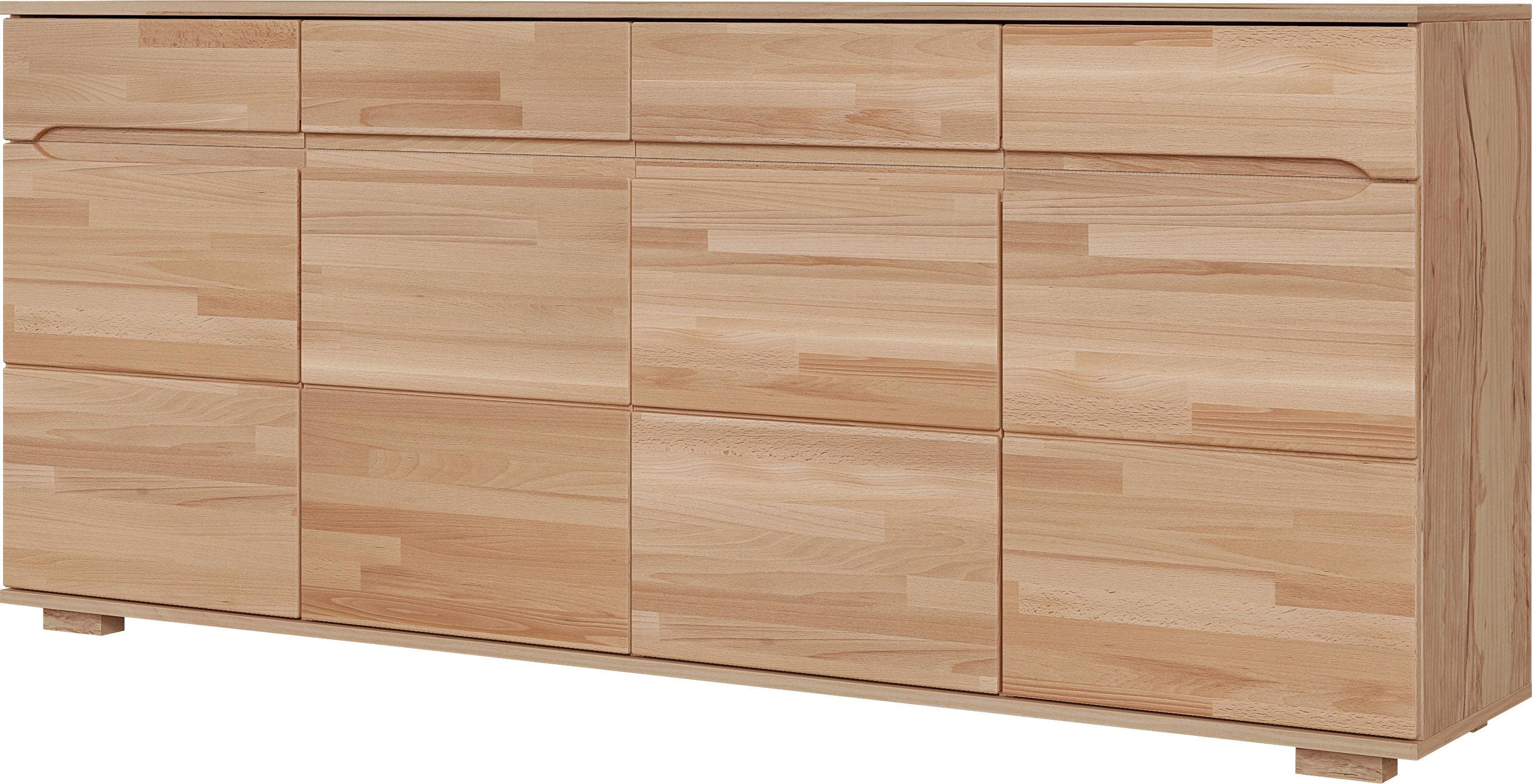 Sideboard OTTO HOME VETRO Teilmassiv Fronten Massivholz