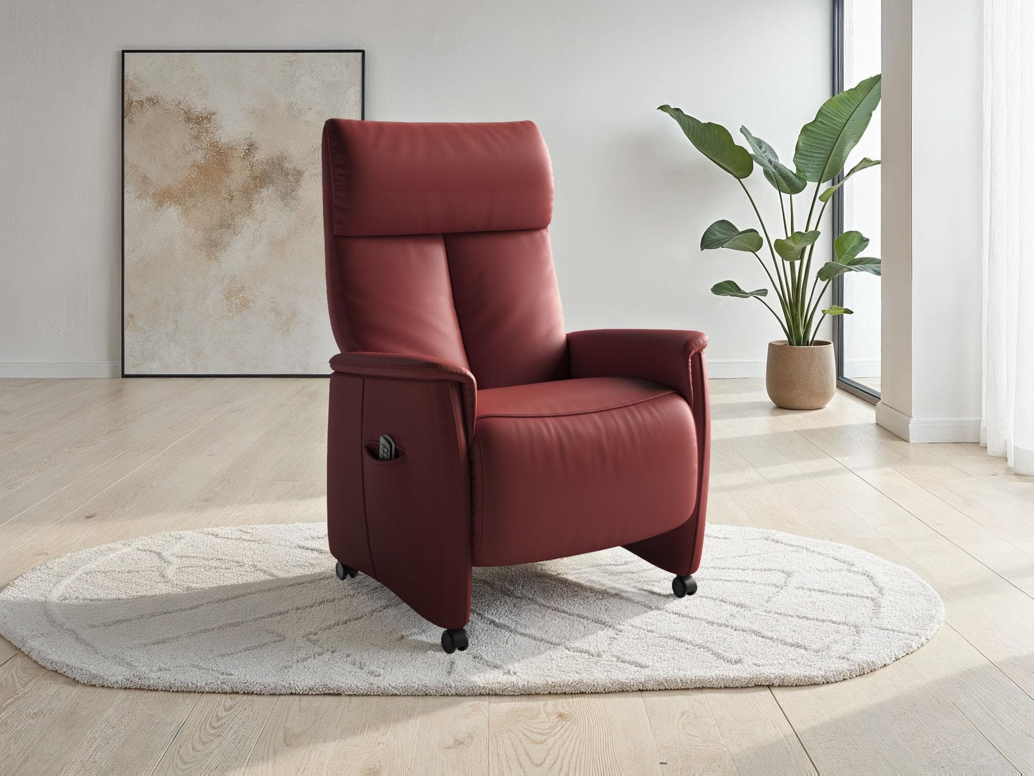 SIT & MORE TV-Sessel Cremona Comfort elektrisch verstellbar Merlot