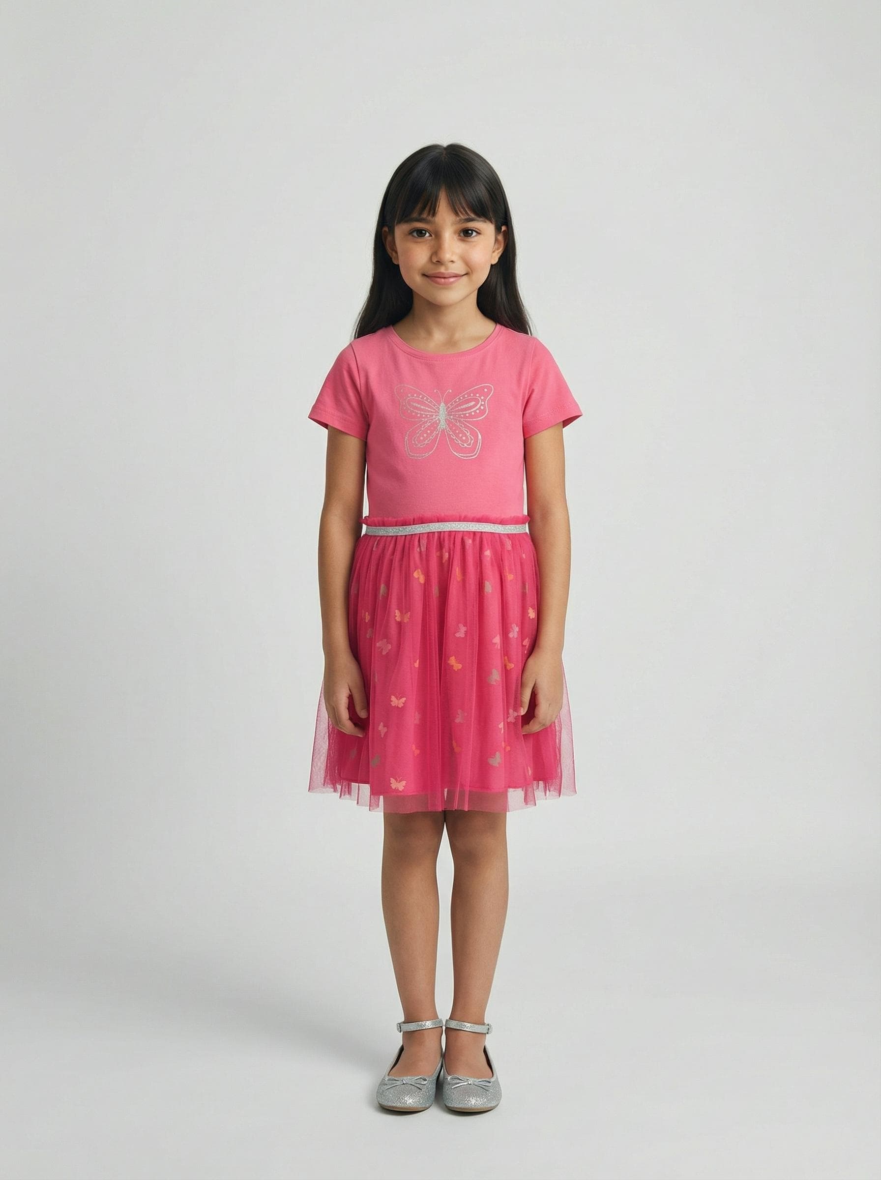 Blue Seven Jerseykleid Mädchen Pink Rundhals