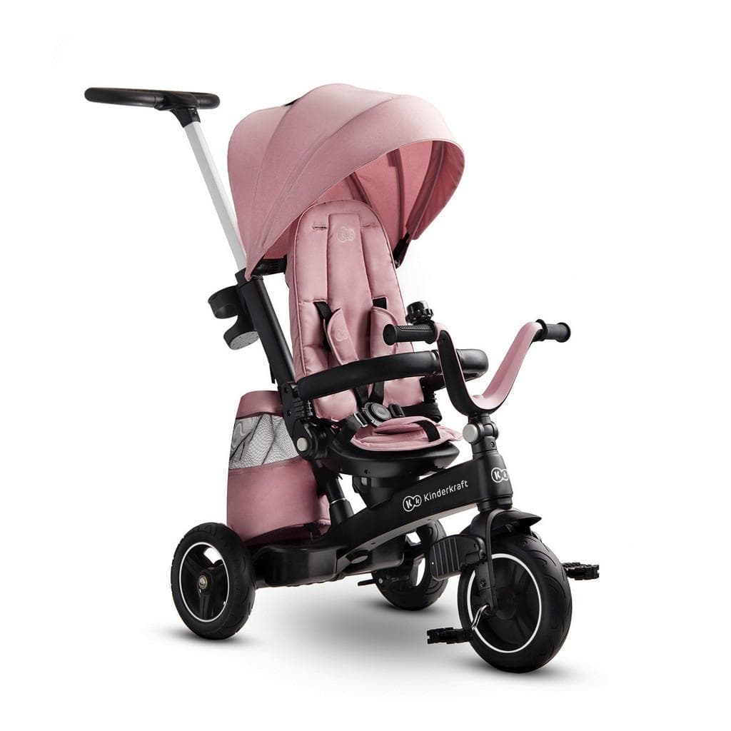 Kinderkraft Dreirad Easytwist Rosa mit Schubstange