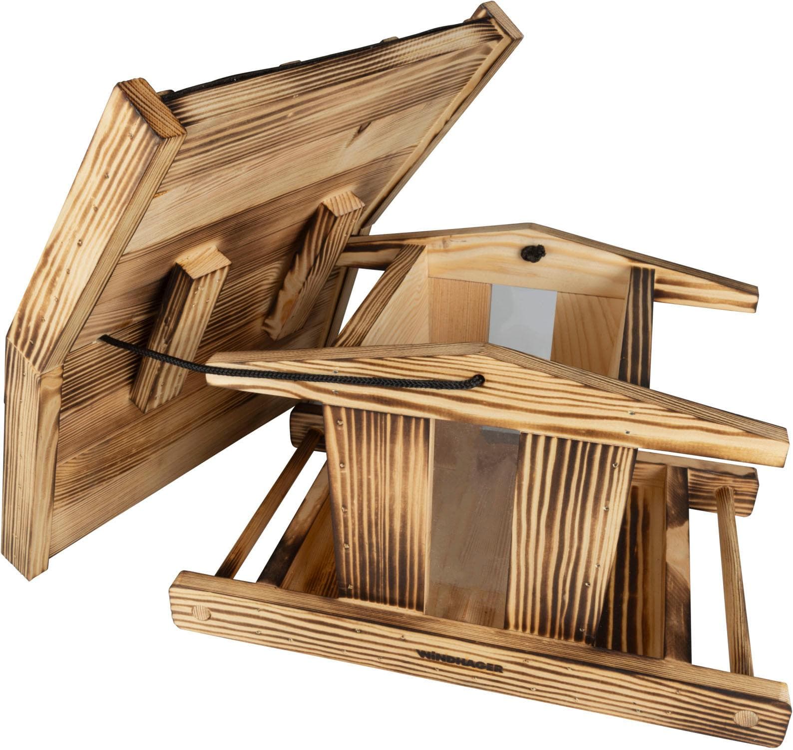 WINDHAGER Canteen XL Vogelfuttersilo Massivholz Natur