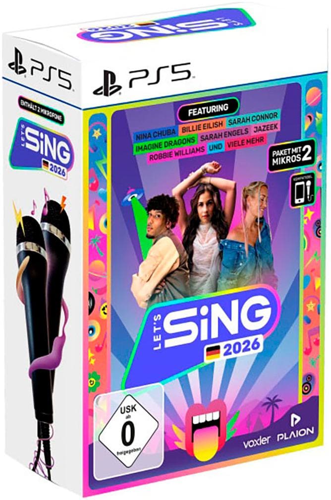 RAVENSCOURT Let's Sing 2026 PS5 mit 2 Mics