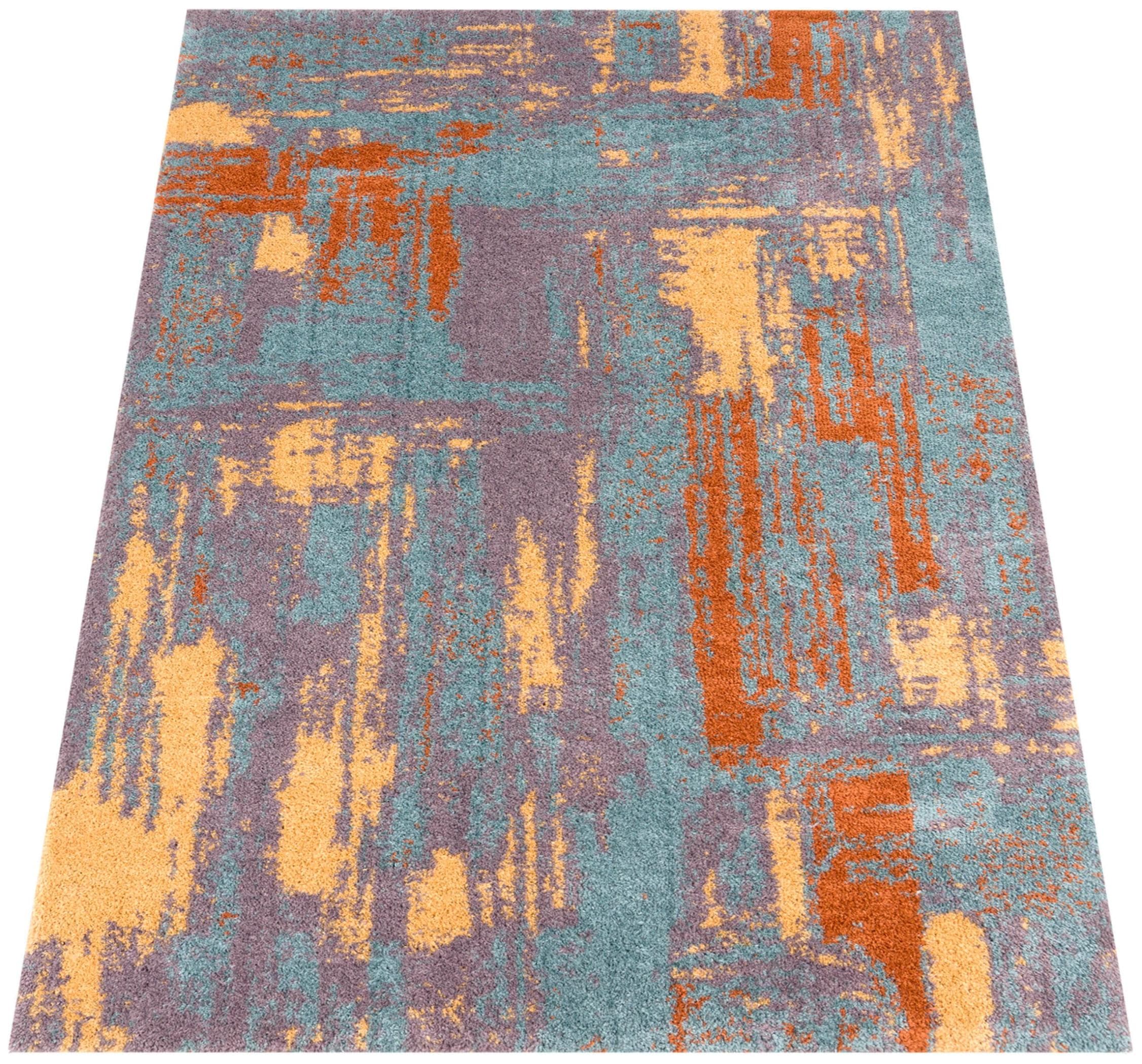 PACO HOME Padua 621 Teppich Bunt Vintage Kurzflor Polyester