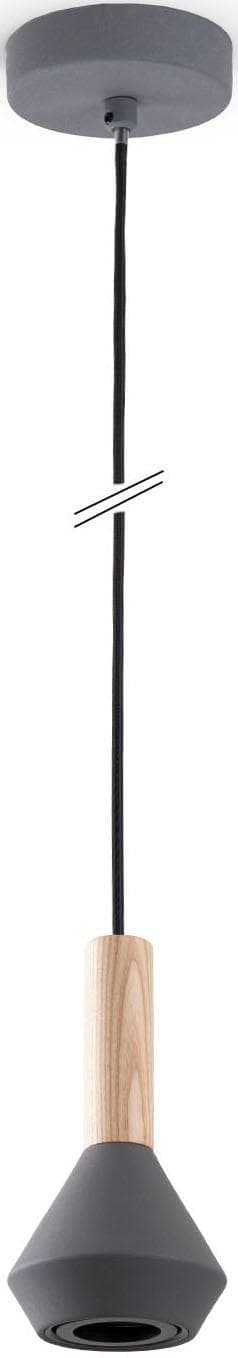 PACO HOME Pendelleuchte MORA Grau Modern Skandi