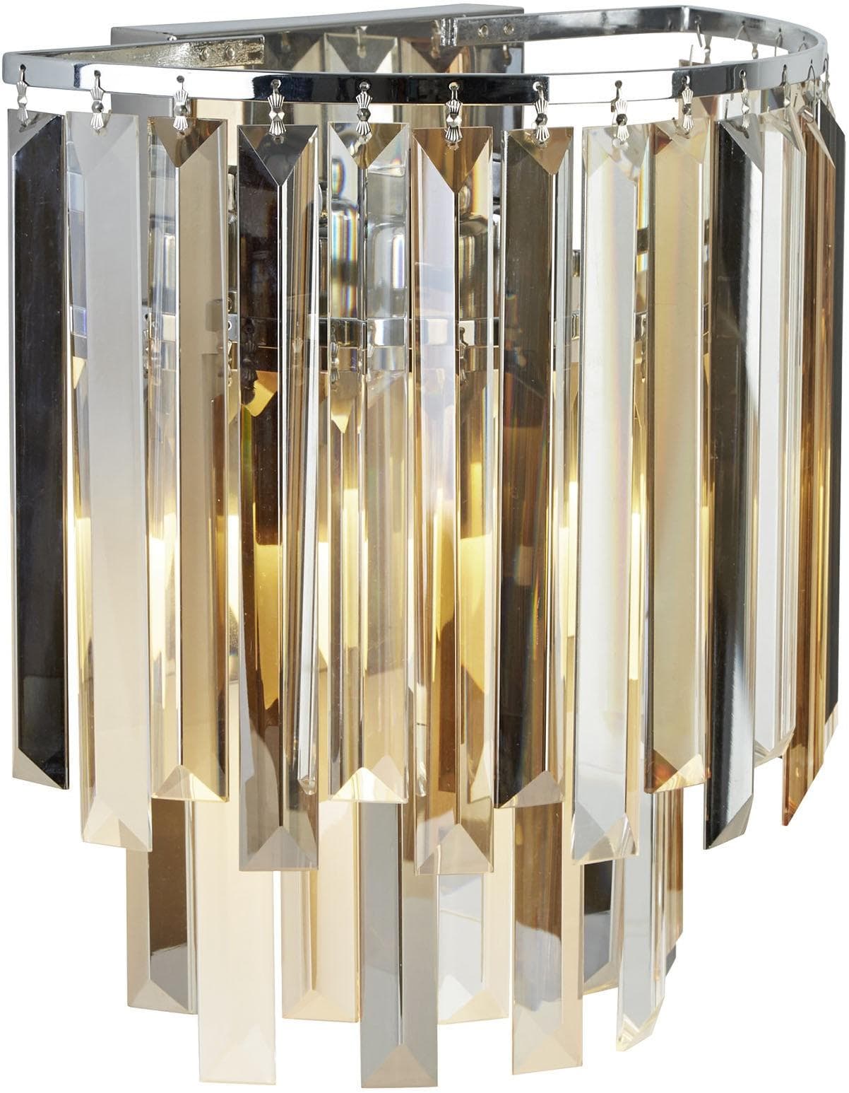 Wandlampe Clarissa mit Kristallprismen