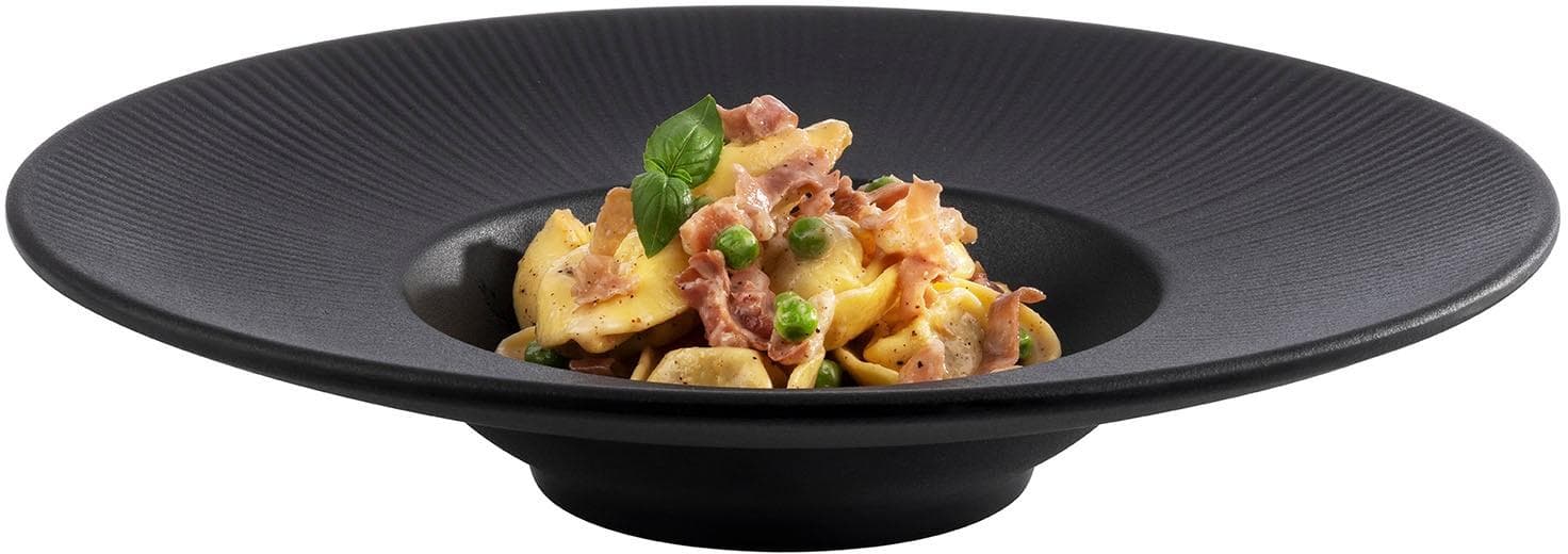 APS NERO Kunststoffteller Schwarz Melamin Bruchfest