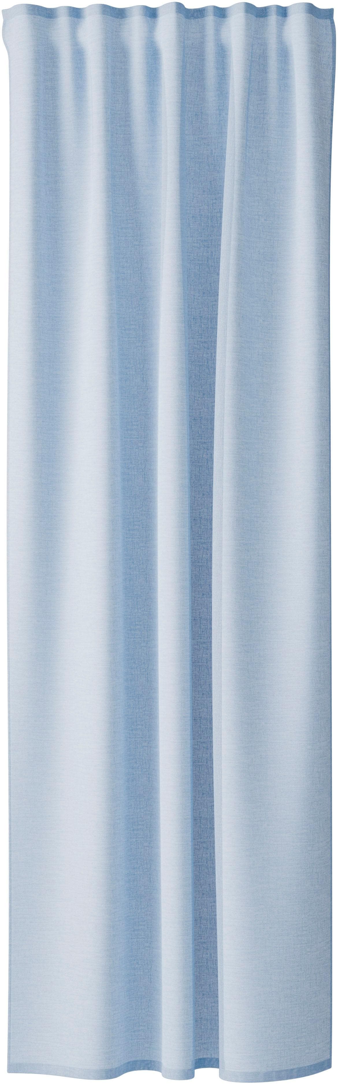 HOMING Gardine Oskar Aquablau 140x245cm Polyester
