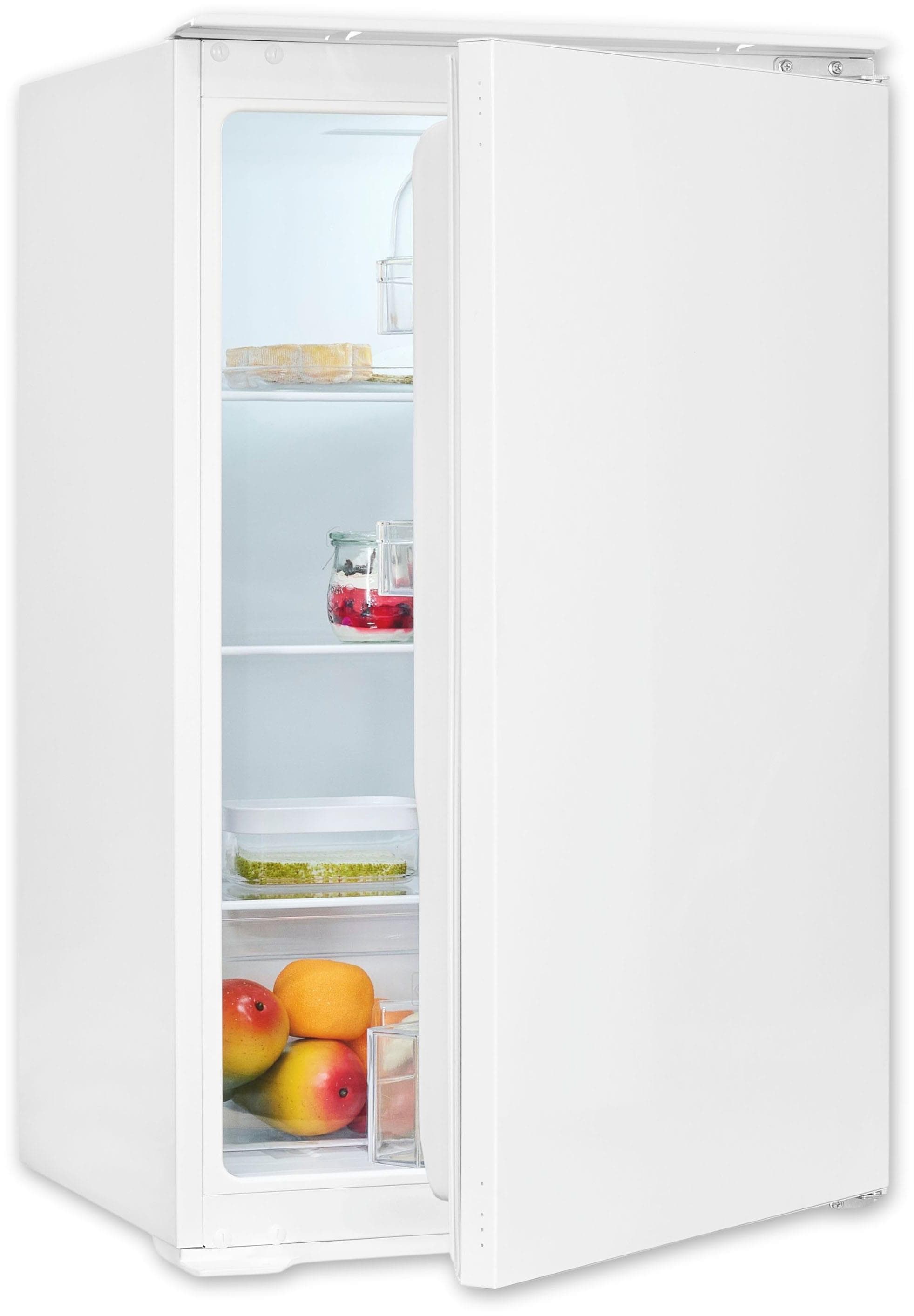 EXQUISIT Einbaukühlschrank EKS131-V-040E Weiß LED Schlepptür