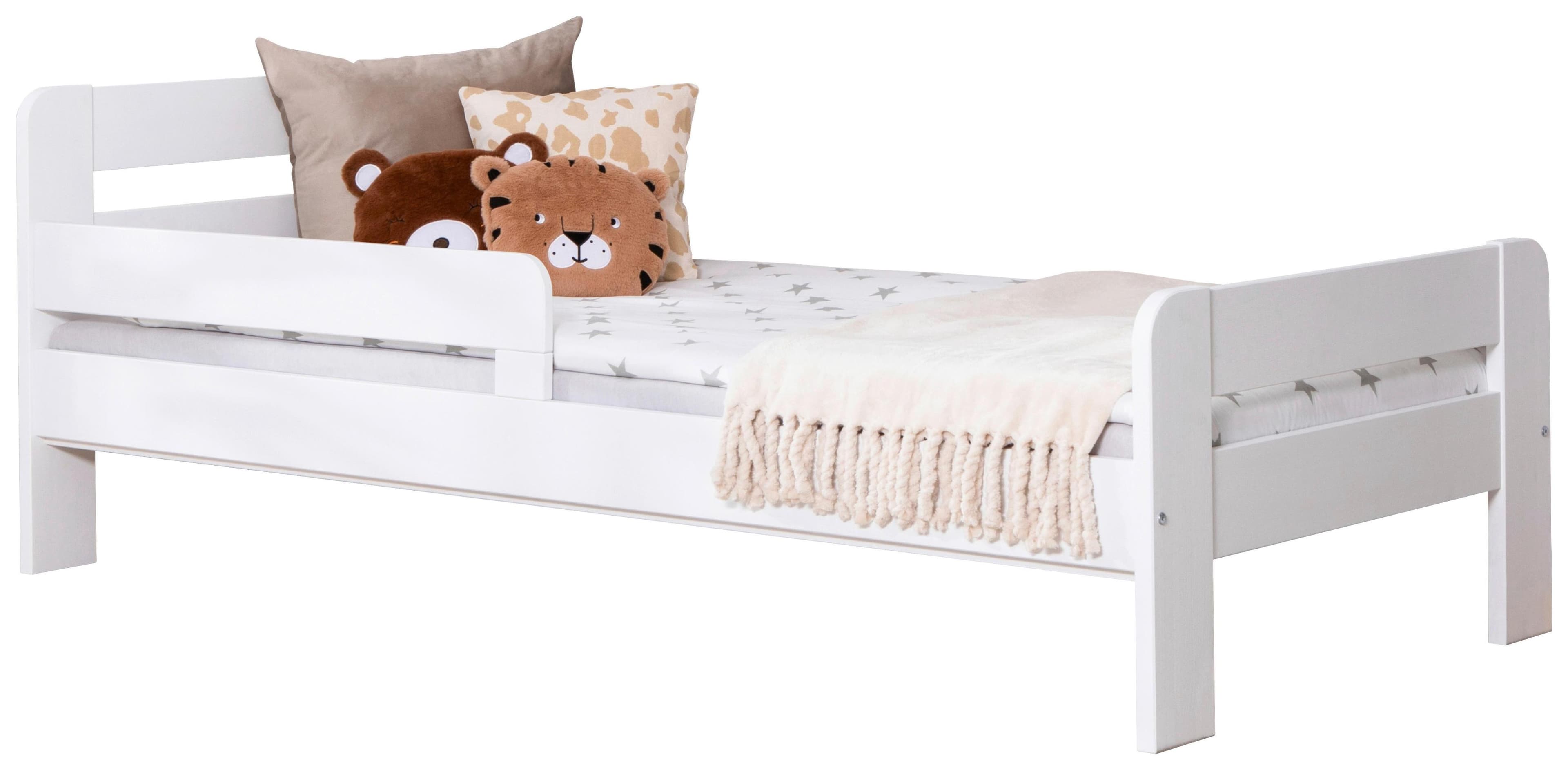 Bett Bennet 90x200 cm Weiß mit Matratze