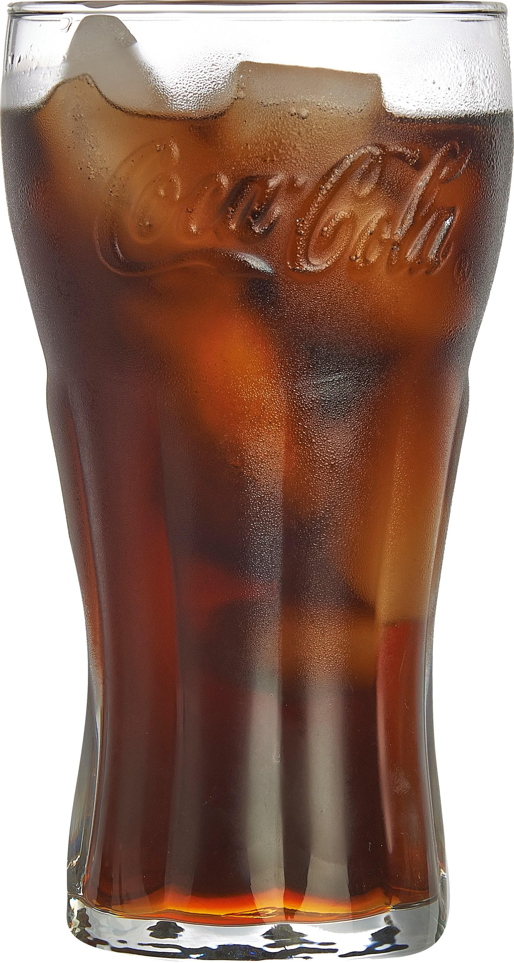 VAN WELL Longdrinkglas Coca-Cola 6-teilig Glas transparent