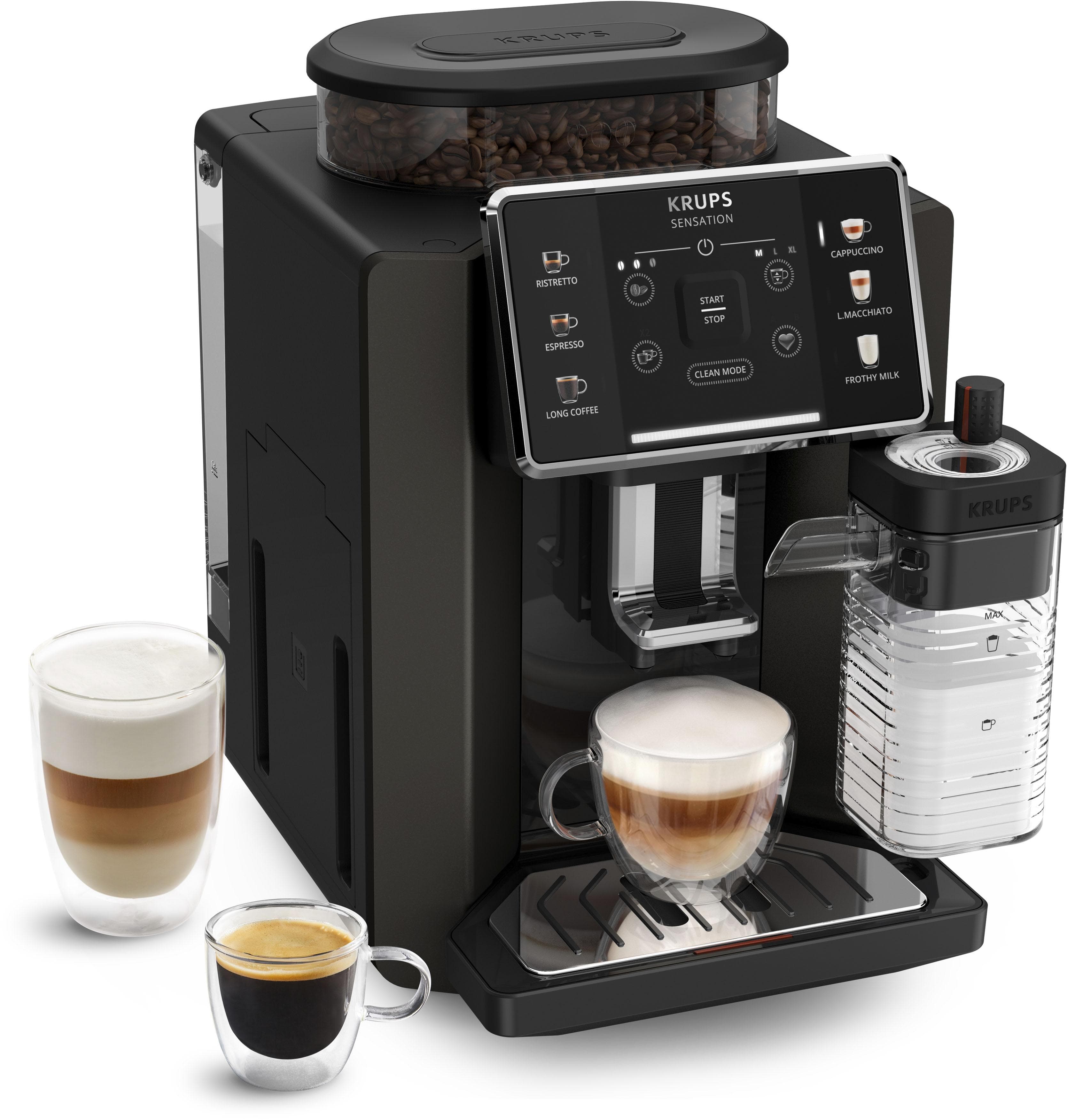 KRUPS Kaffeevollautomat EA9128D Sensation Milk schwarz