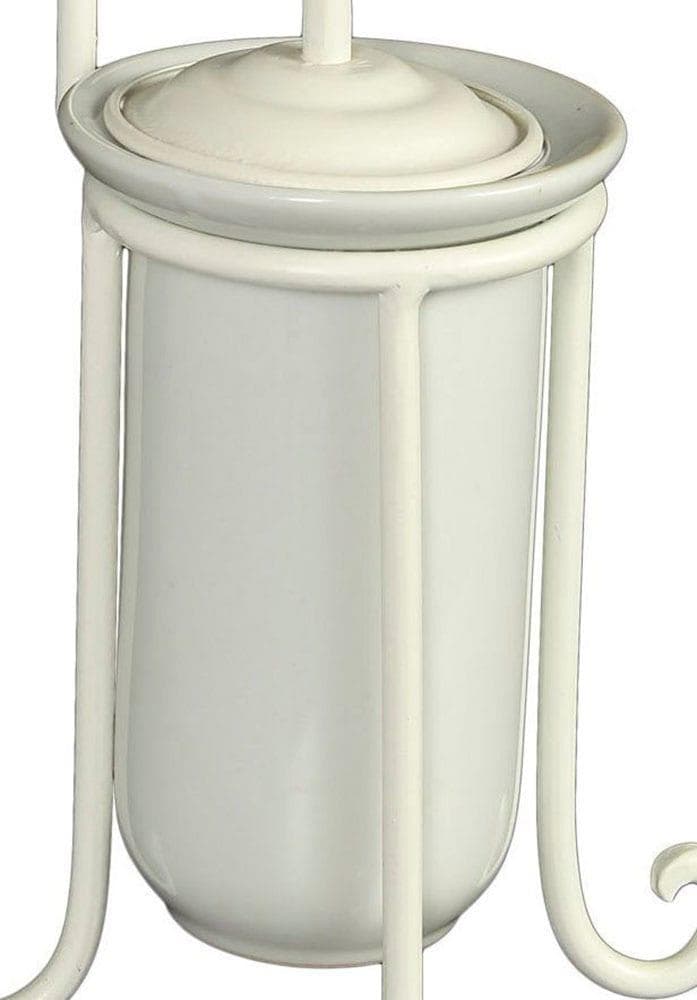 AMBIENTE HAUS Toilettenpapierhalter Ersatzkeramik Weiß