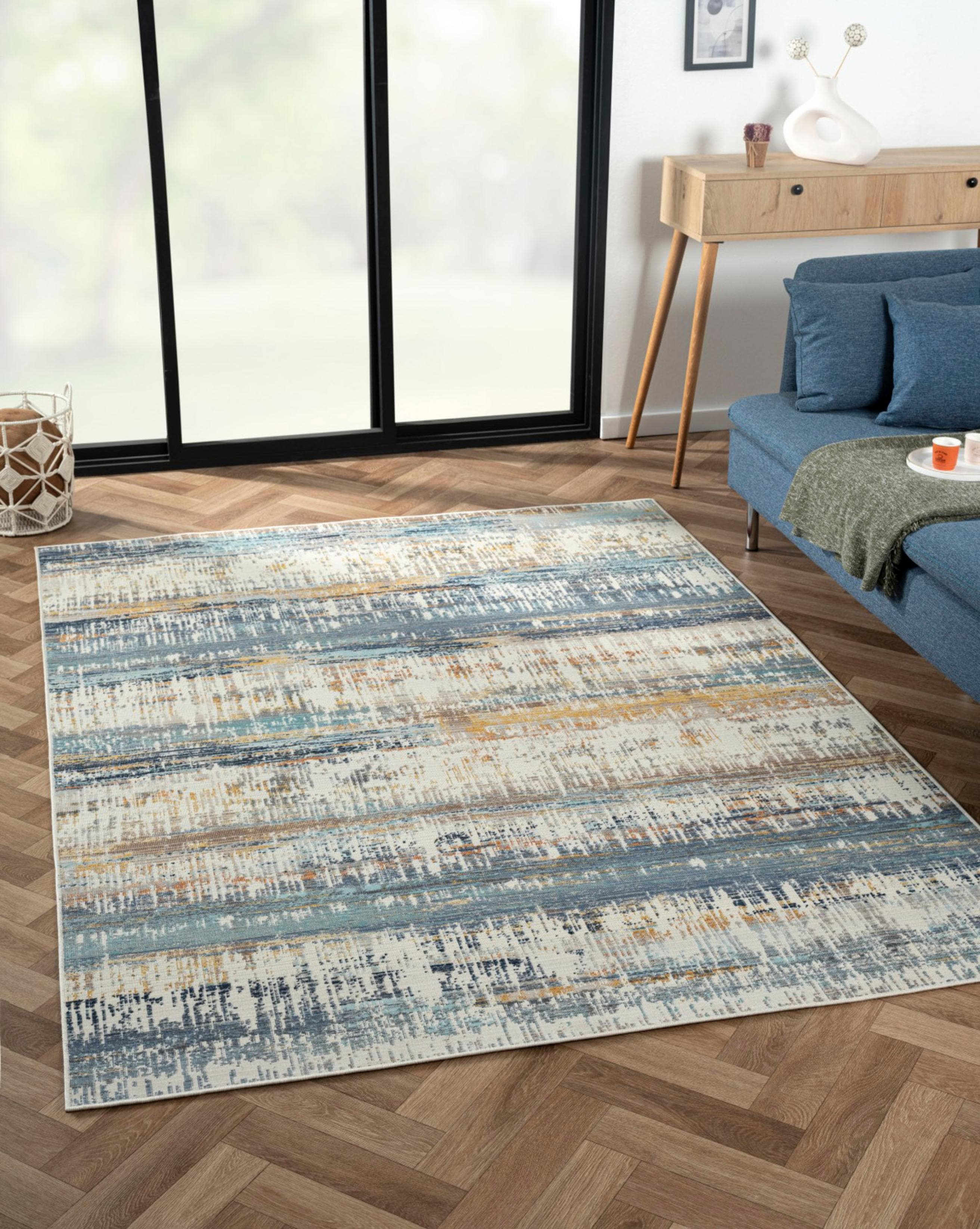 MyFlair Teppich Aurora 3 Bunt Polypropylen Modern Vintage